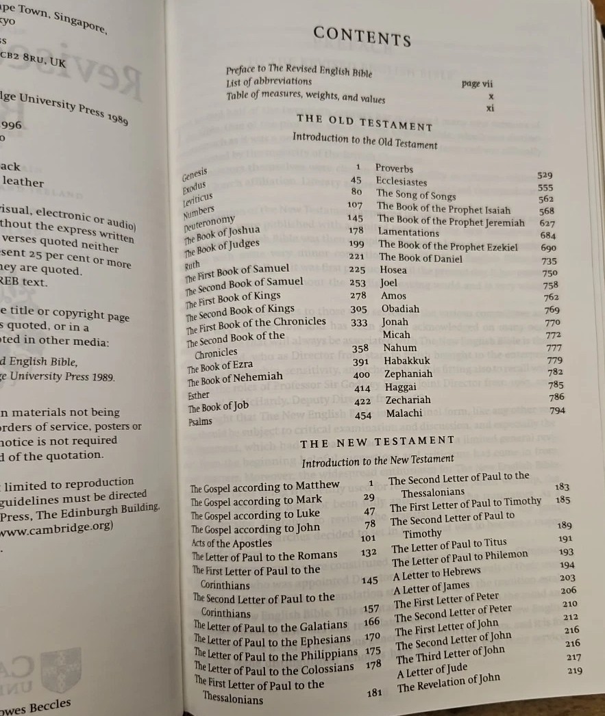 REB Revised English Bible Standard Text Edition Gray Leather RE532:T Cambridge