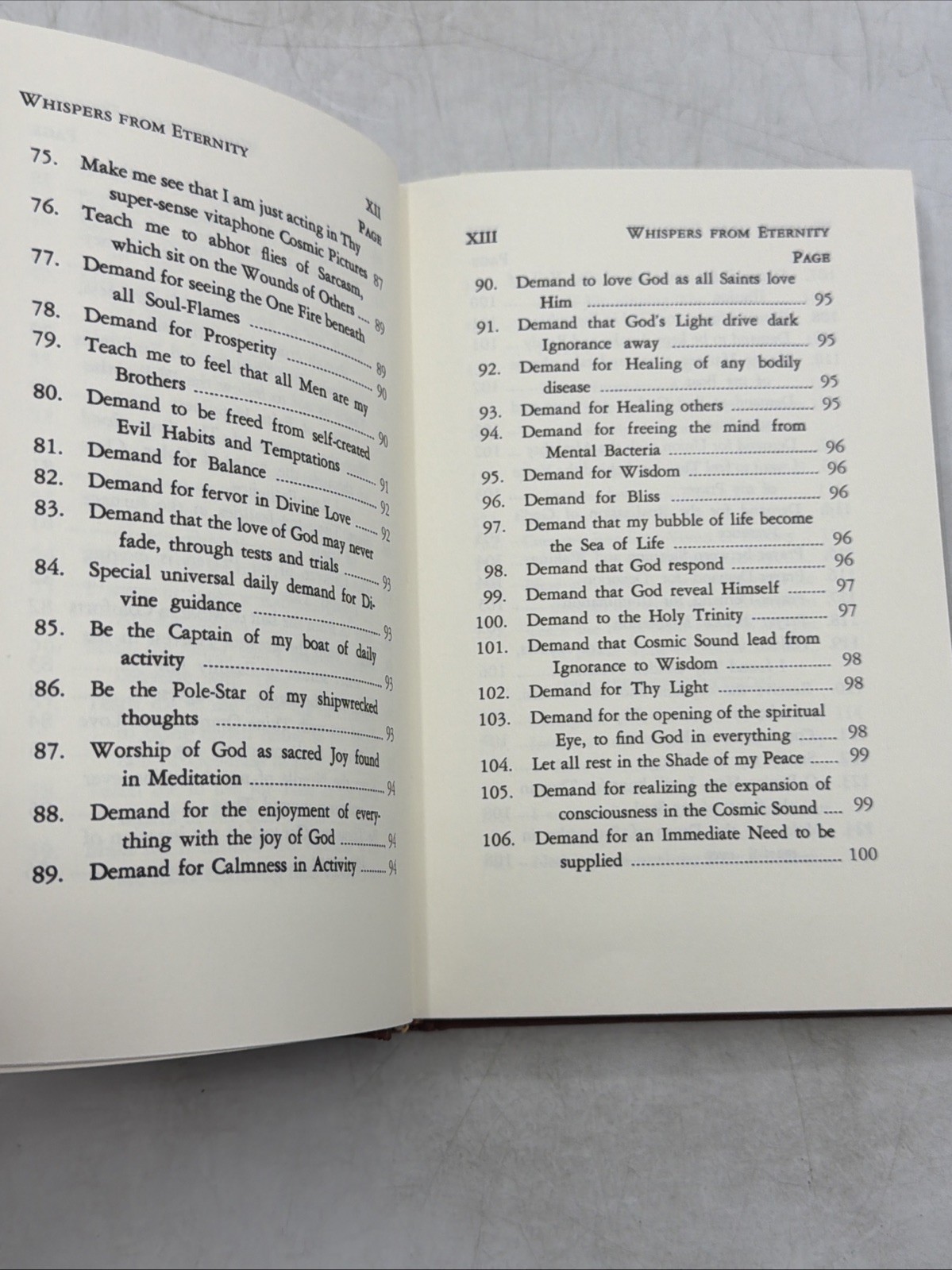 Paramahansa Yogananda Whispers from Eternity Leatherbound Hardcover 1st Version