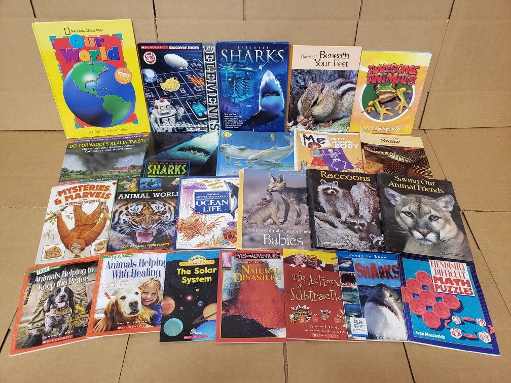 Lot of 10 Science Nature Experiment Animal Educational Learn Kid Child Books MIX