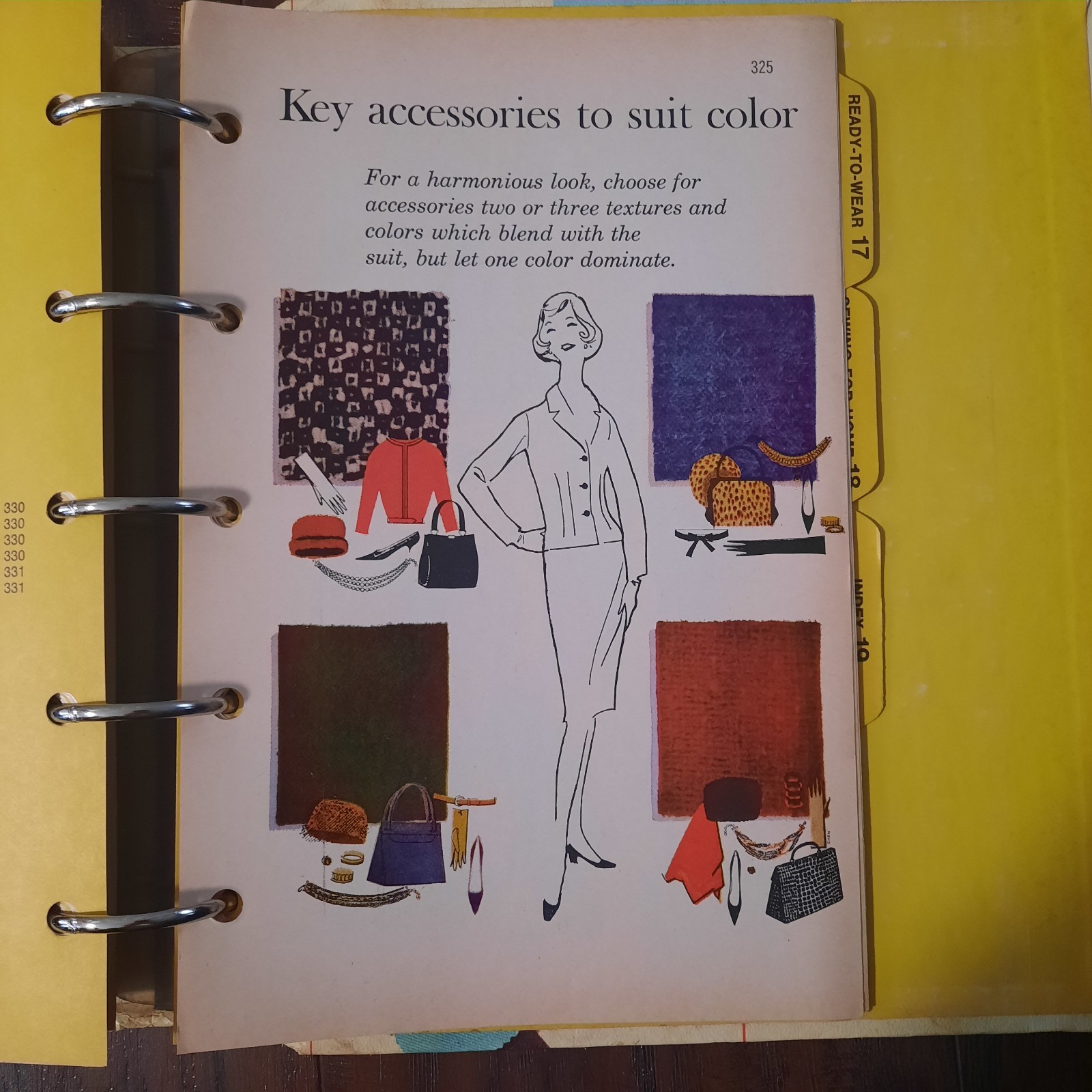 Vintage Better Homes and Gardens Sewing Book In 5 Ring Binder~1970~356 Pages