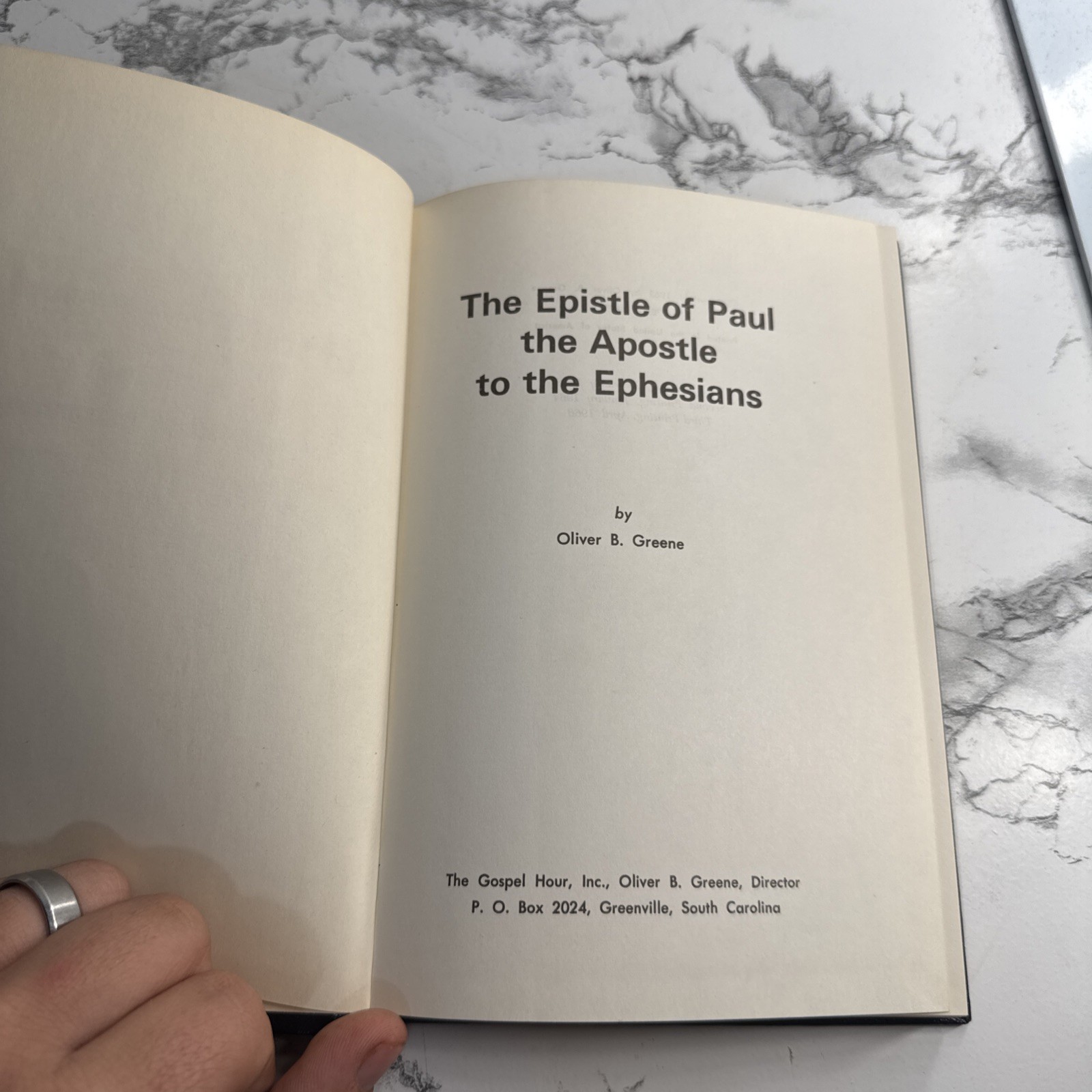 The Epistle of Paul the Apostle to the Ephesians by Oliver B Greene Vintage Book