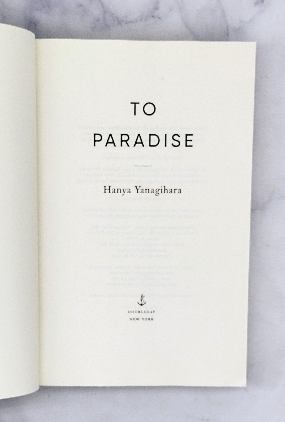 To Paradise : A Novel by Hanya Yanagihara (2022, Hardcover) DJ