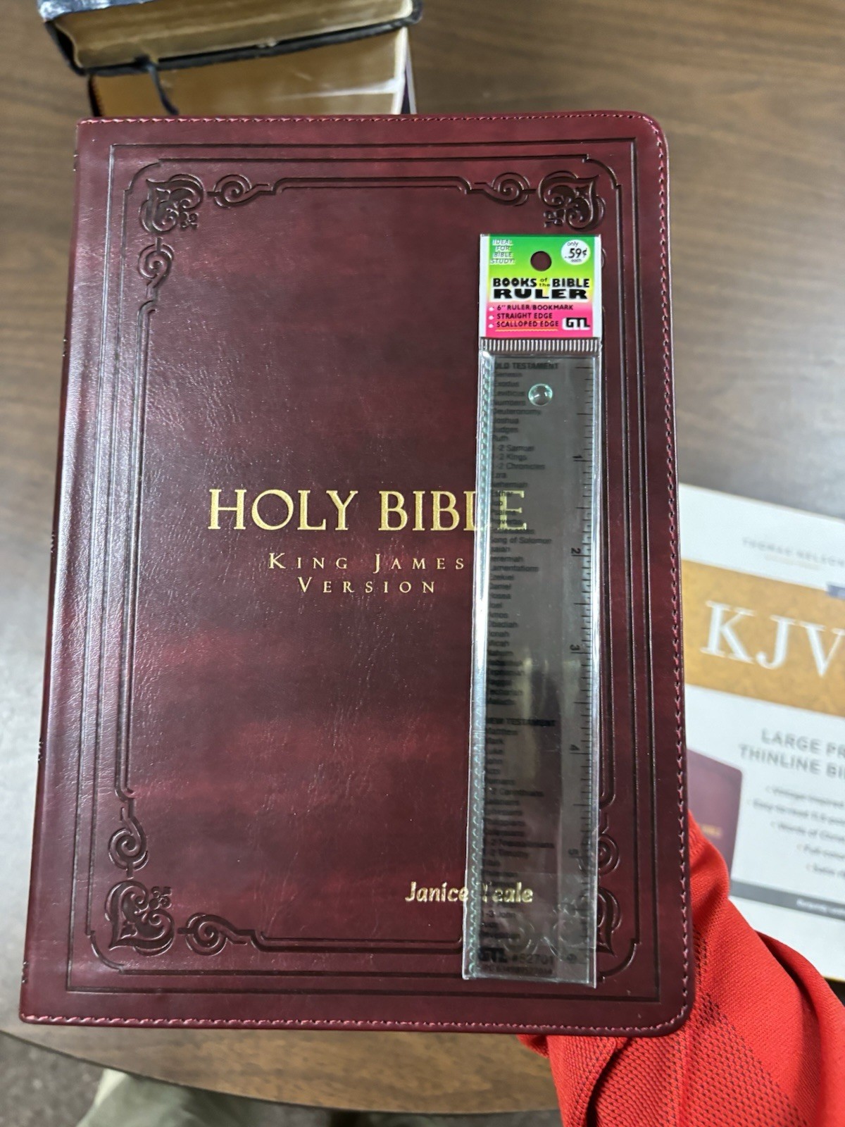 The Holy Bible KJV Thinline Bible Large Print 2016 (Red Letter Leathersoft)