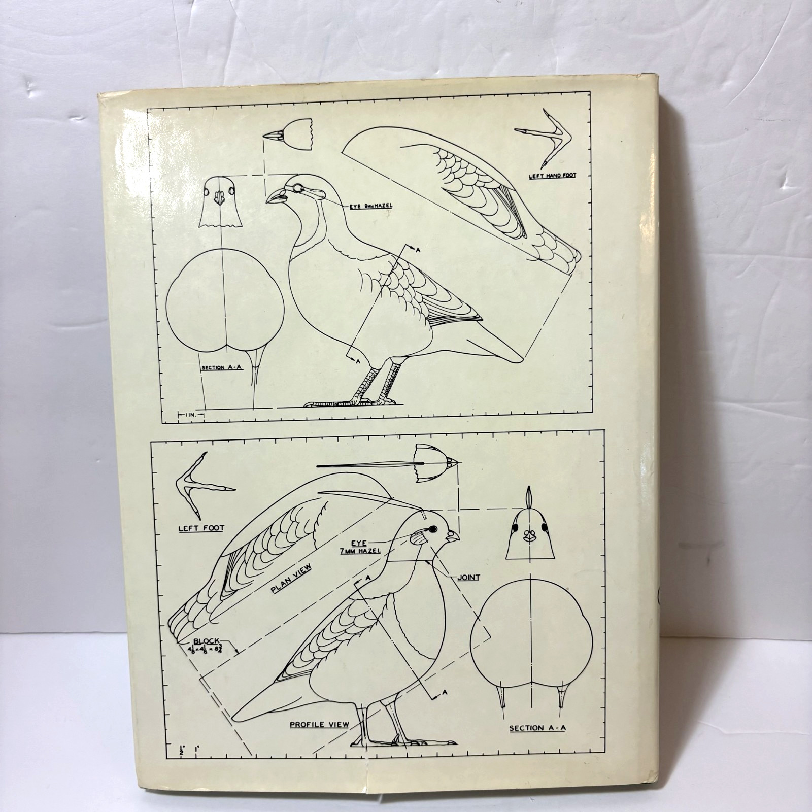 VTG GAME BIRD CARVING HB Book by Bruce Burk (1972) with Dust Jacket