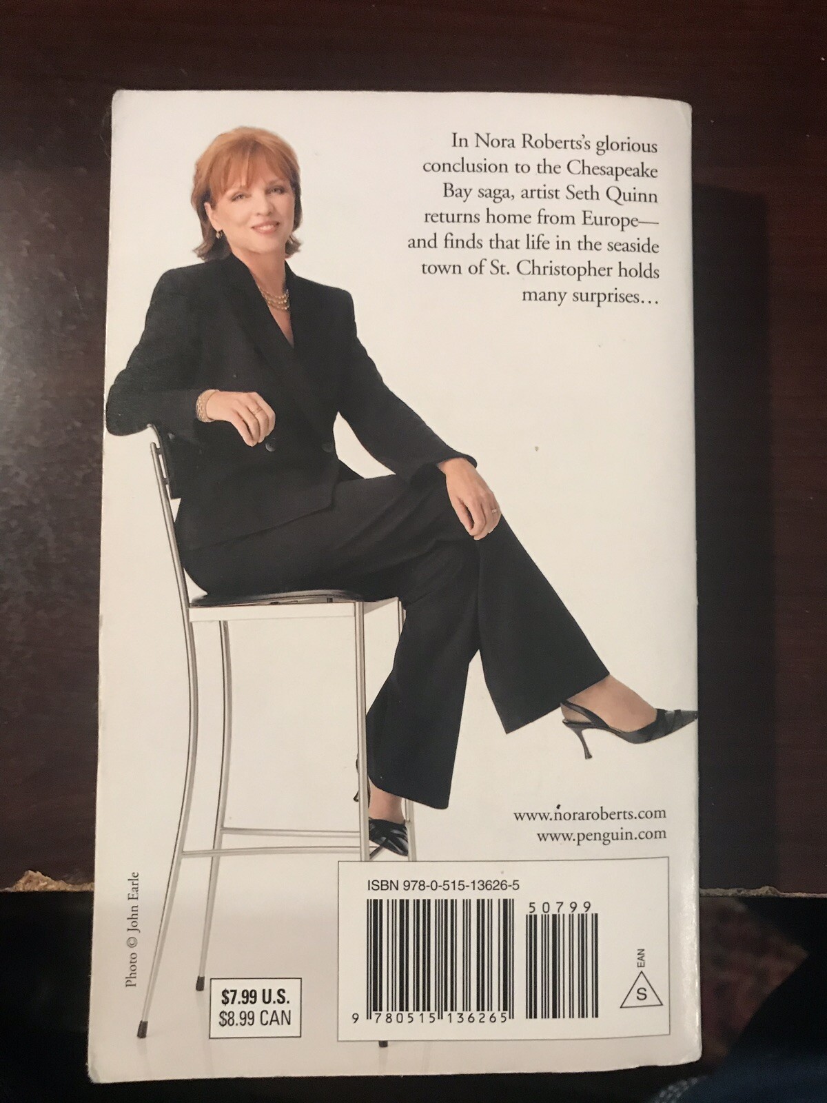 2002 „Chesapeake Blue“ Book by Nora Roberts – Used, 371 Pages, Paperback