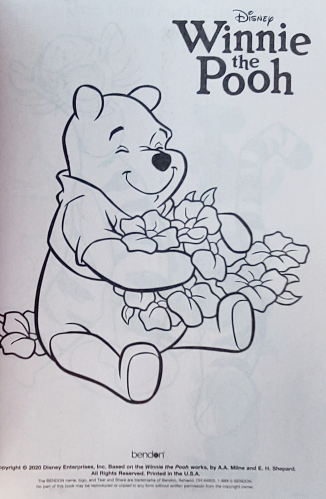 Disney Winnie The Pooh Jumbo Coloring & Activity Book Tear/Share Pages NEW!