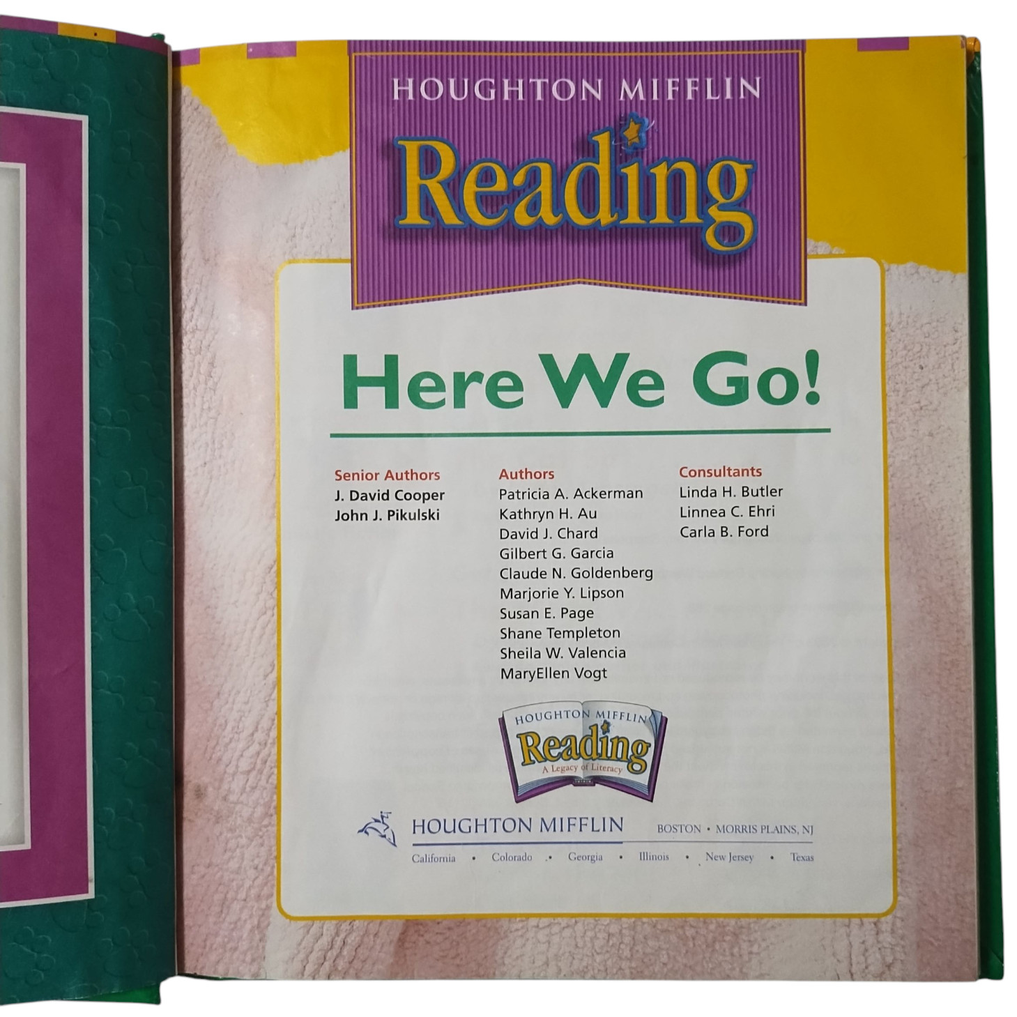 Houghton Mifflin Leveled Reading Levels 1.1 and 1.3 Journeys 2.1 Hardcover Texts