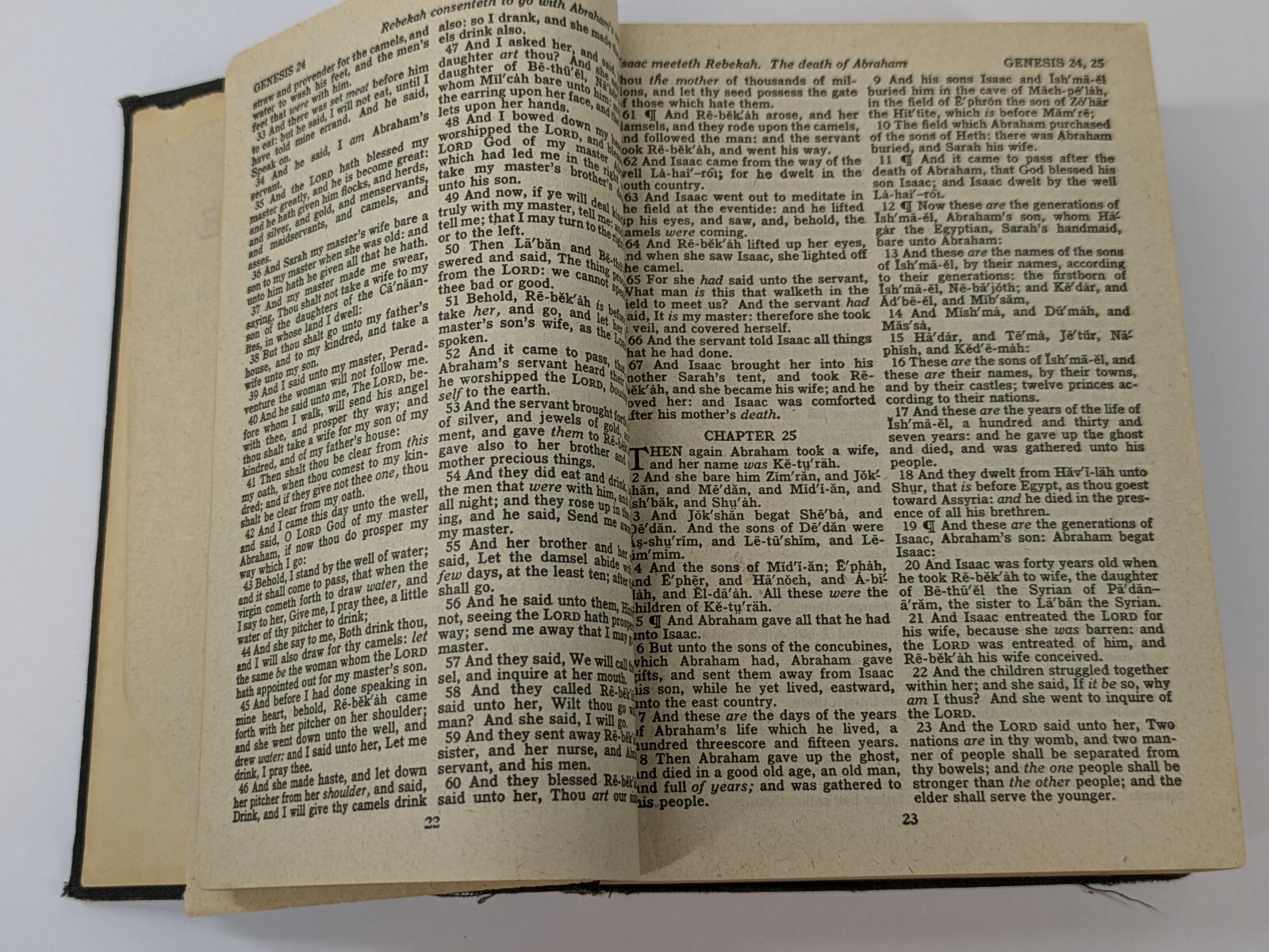 ✝️Holy Bible Hardback American Bible Society 1962? King James KJV Compact