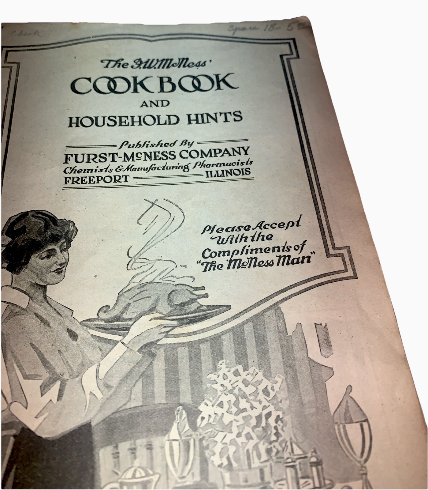 1917 McNess Cook Book Recipe Booklet Pre- War Recipes Vintage Advertising