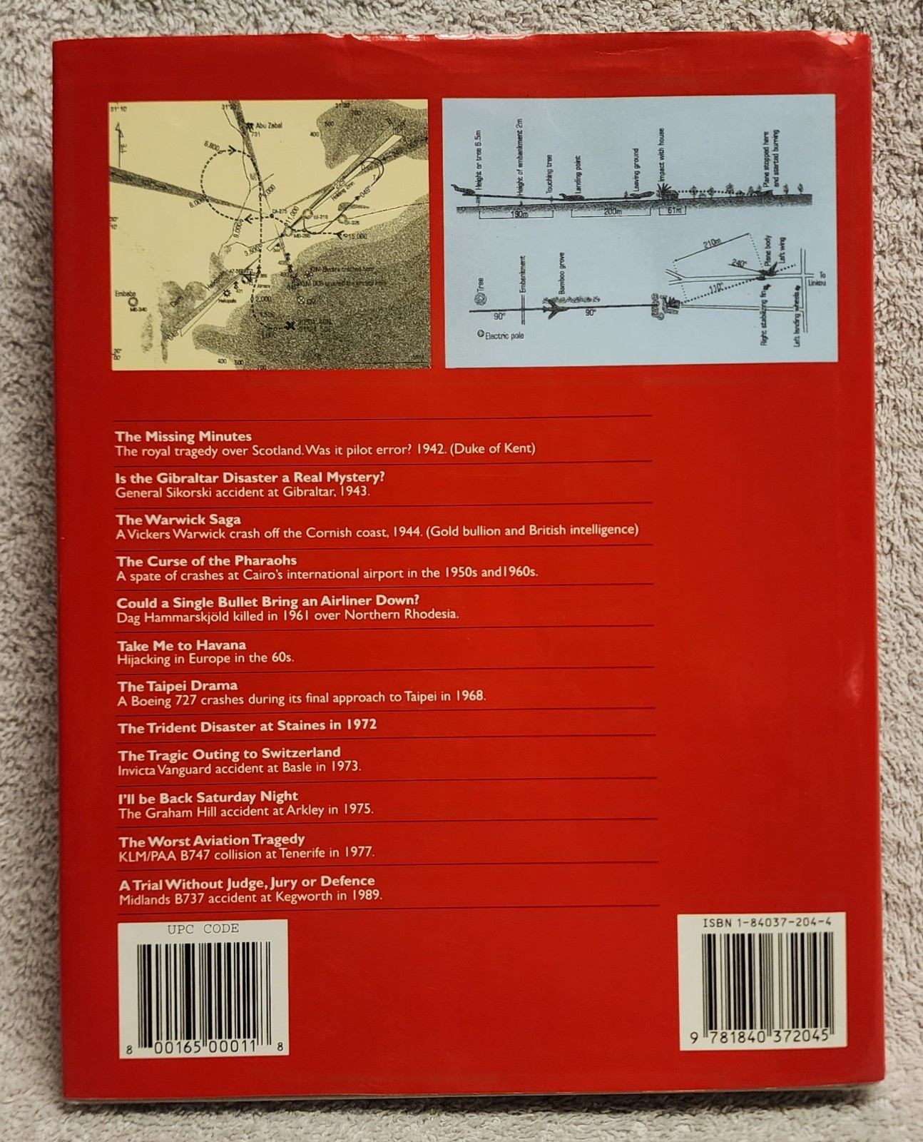 Disasters in the Air Mysterious Explained by Jan Bartelski 2001 HCDJ 1st Edition