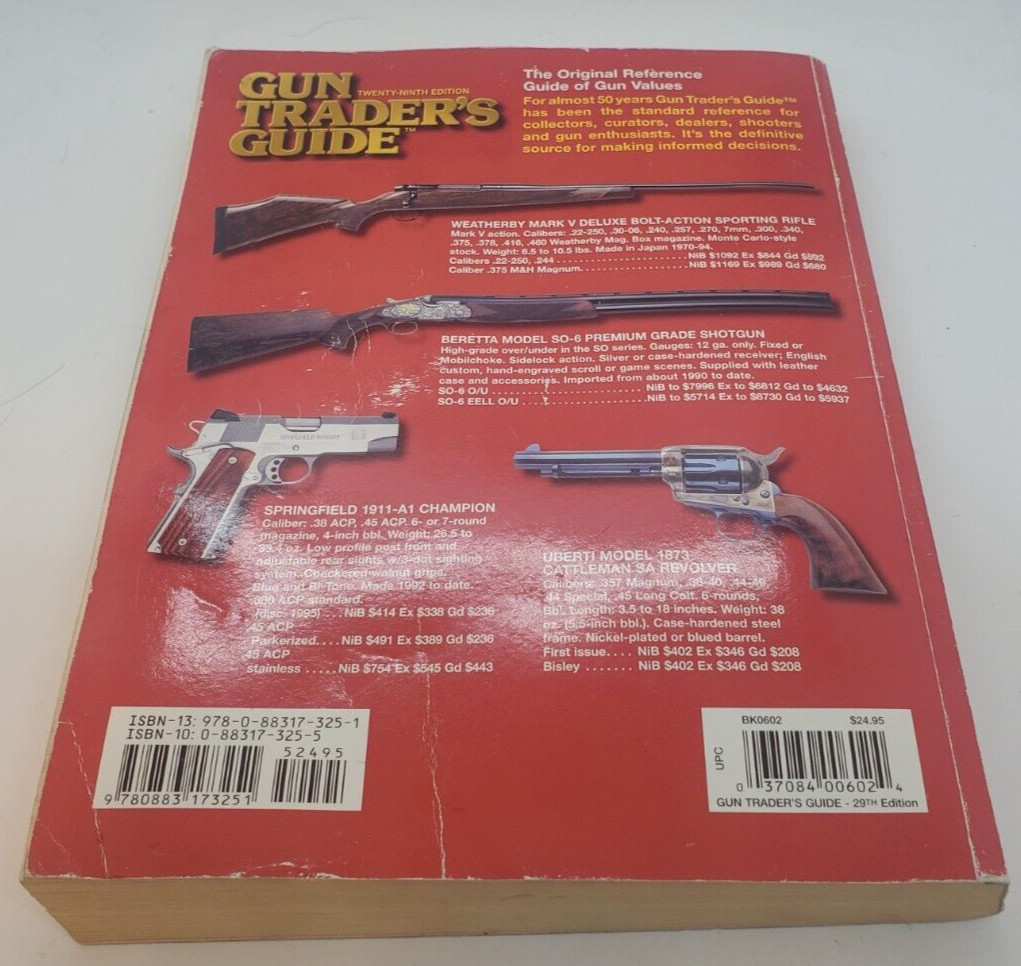 GUN TRADERS GUIDE 29TH EDITION 2006. Good. 592 Pages. Historical price guide Ins