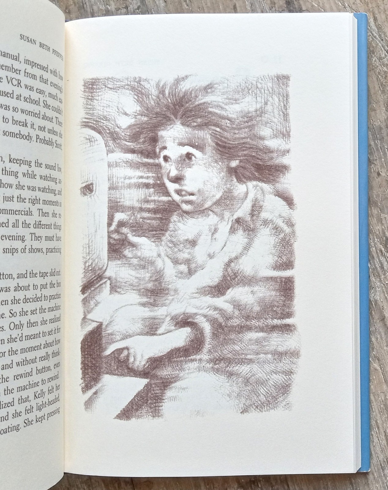 Rewind To Yesterday ~1988 HC~ Pfeffer SIGNED VCR Time Machine SciFi Novel Illust