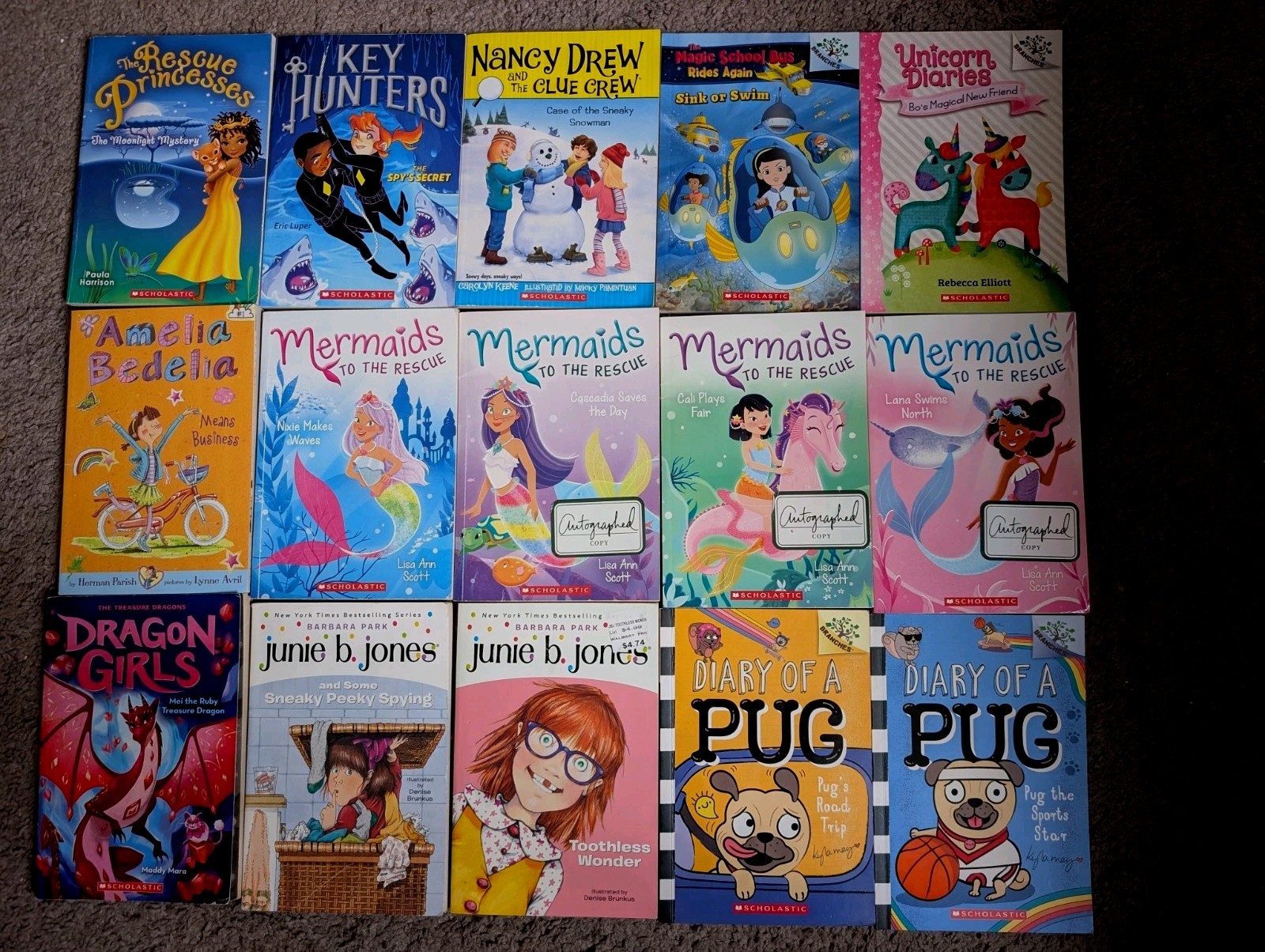 Lot Of 15 Chapter Books Girls Interest Grades 1st-3rd Ages 6-9 EUC