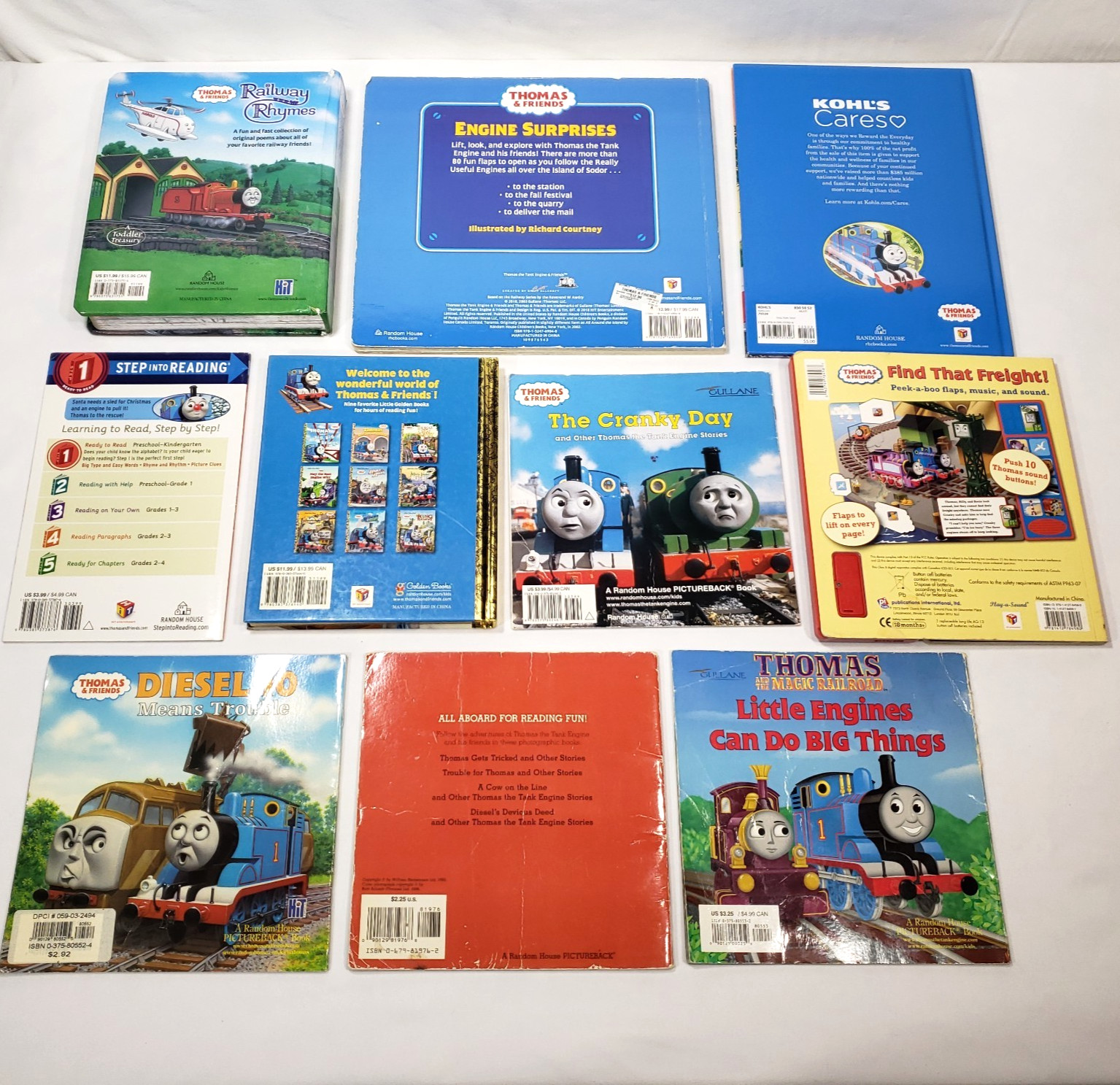 Thomas And Friends Kids Books Lot Of 10 Picture Books Trains Tank Engine Bundle