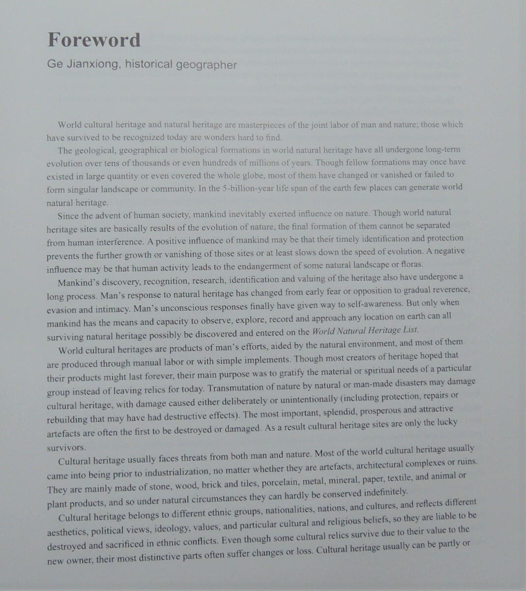 China World Heritage Sites photos, English-Chinese text, 864 pages, free postage