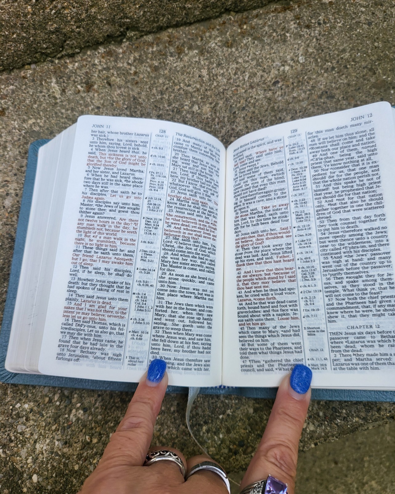 Vtg 1972 Leather 4.5″×6″ Nelson KJV Bible Words Of Christ In Red