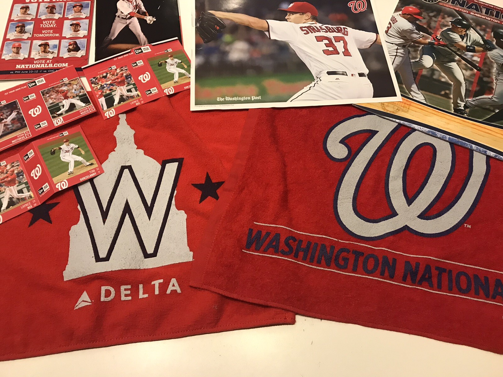 Washington Nationals Rally Towels And Miscellaneous Memorabilia Jayson Werth