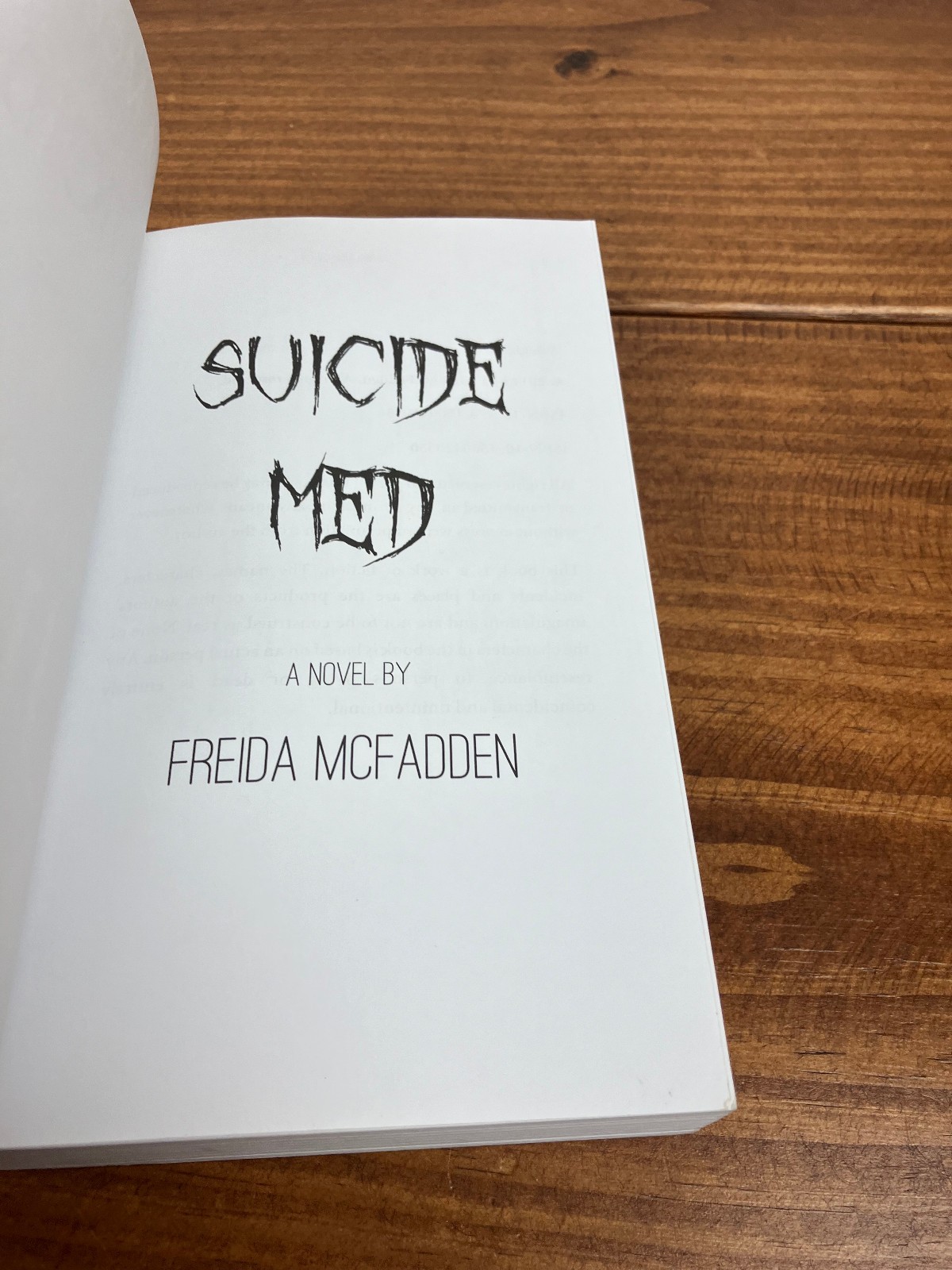 Suicide Med by Frieda McFadden Paperback Book – Out of Print Authentic Rare