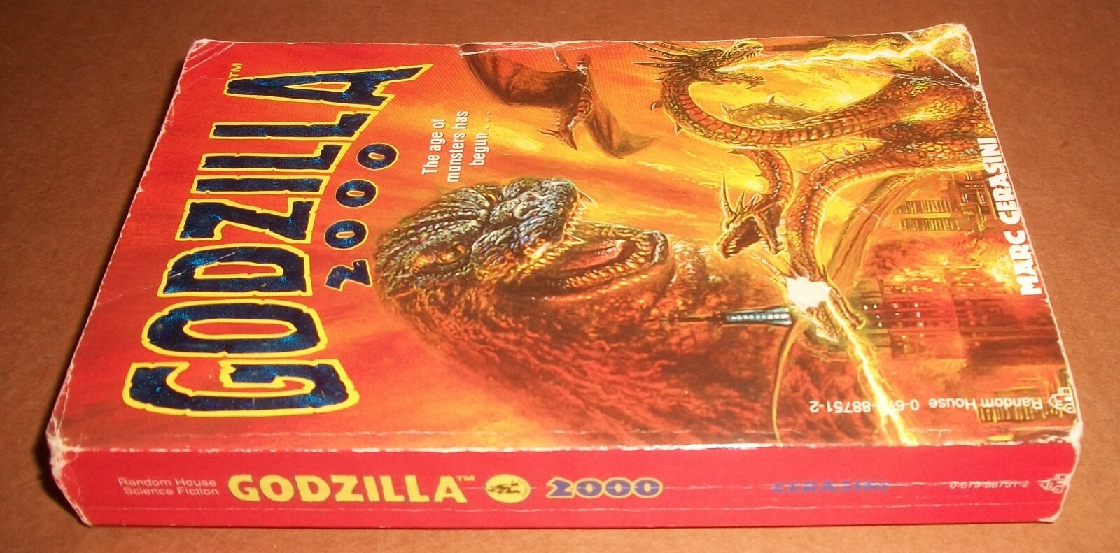 Godzilla 2000 Marc Cerasini Nov 1997 Random House 1st print 324p Eggleton cvr GD