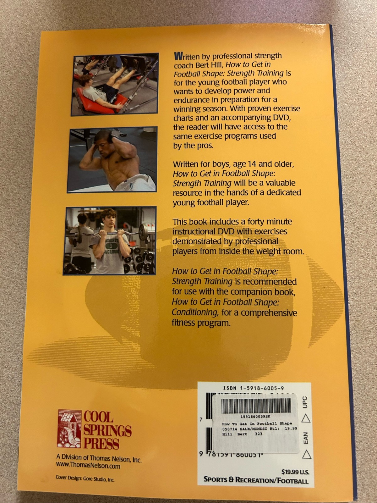 How to Get in Football Shape by Bert Hill and Cool Springs Press Editors (2003,