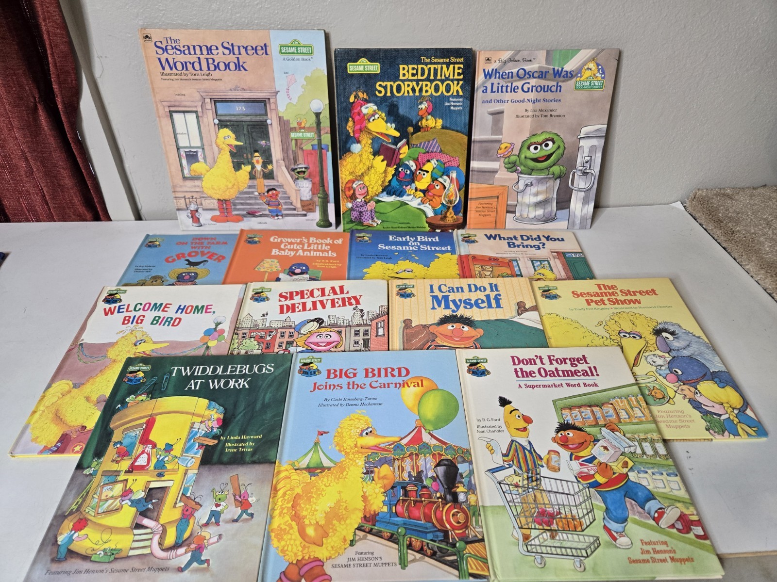 The Sesame Street Book Club Lot of 14 Books Kids Reading Random House Golden
