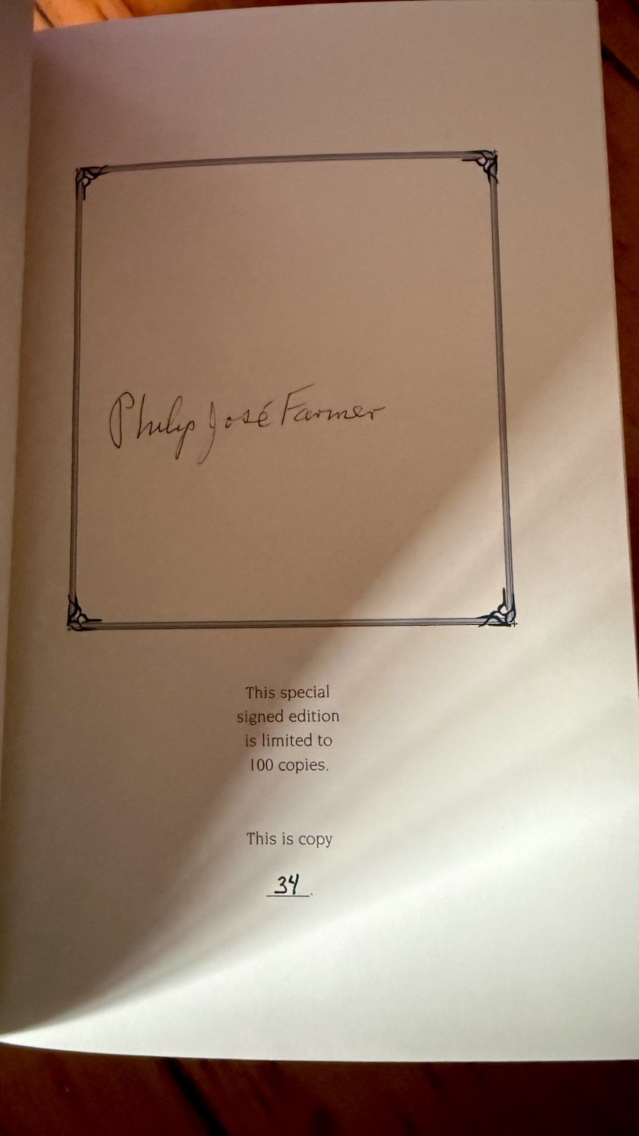 Best of Philip José Farmer by Philip Josè Farmer (2005, Hardcover) Autographed