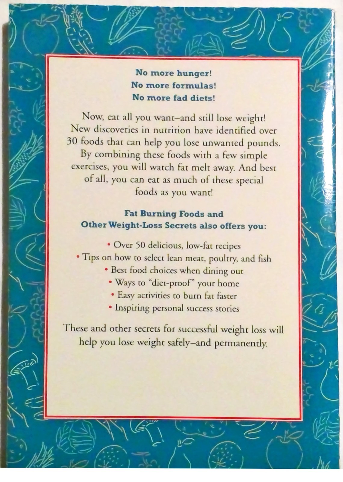Fat-Burning Foods and Other Weight-Loss Secrets 1st edition by Judy Jameson VGD