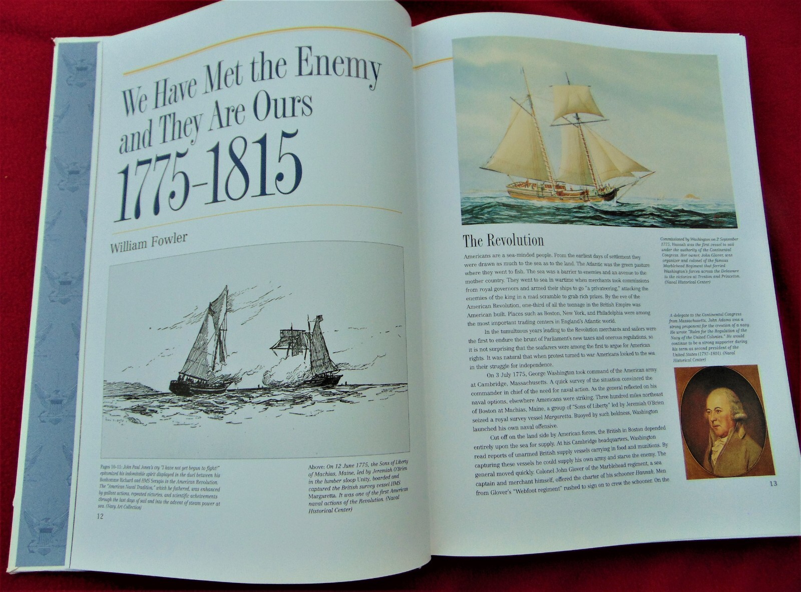 THE NAVY ~ REAR ADMIRAL W.J. HOLLAND ~ LARGE 10.5″ x 14.5″ VINYL HB ~ COST $39