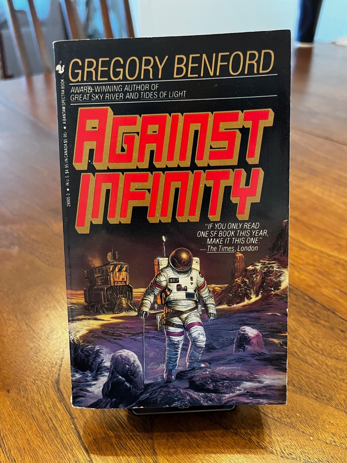 Against Infinity by Gregory Benford 1991 Bantam Edition Paperback Vintage Sci-Fi