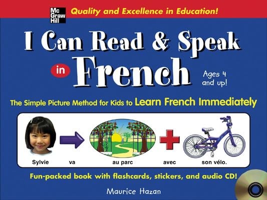 I Can Read and Speak in French (Book + Audio CD) – hardcover Hazan, Maurice