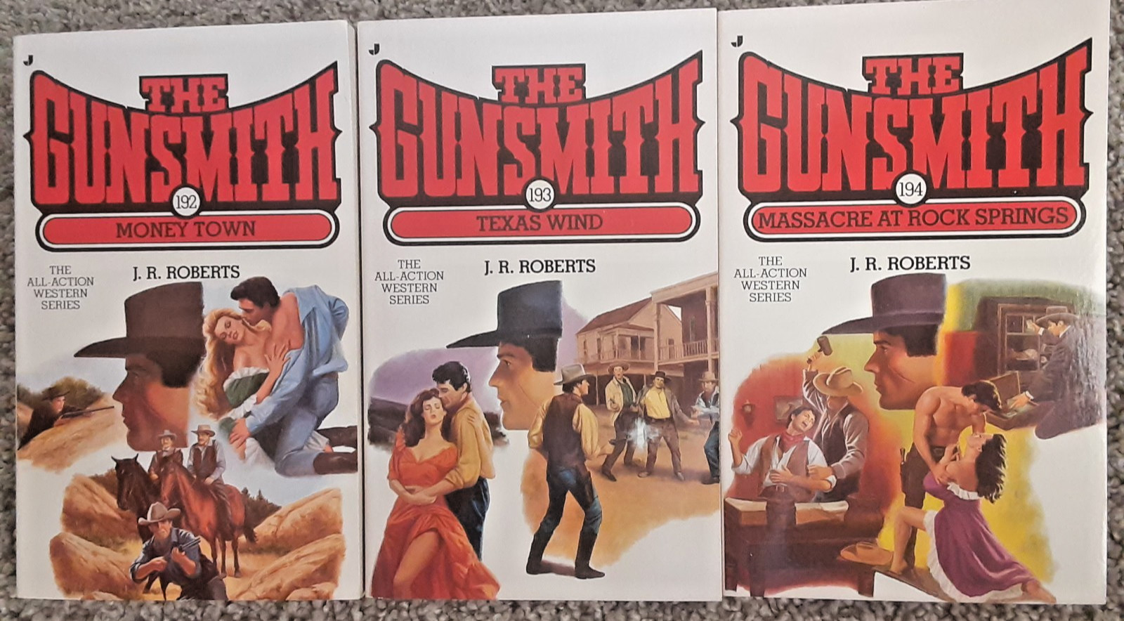 Huge Lot of 31 The Gunsmith Western Series by J.R. Roberts Paperback