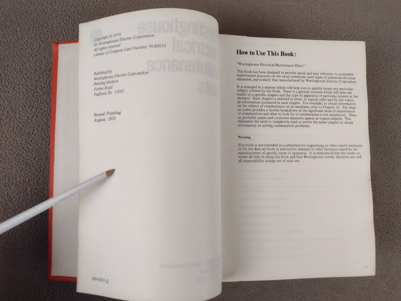Westinghouse Electrical Maintenance Hints Second Edition 1975
