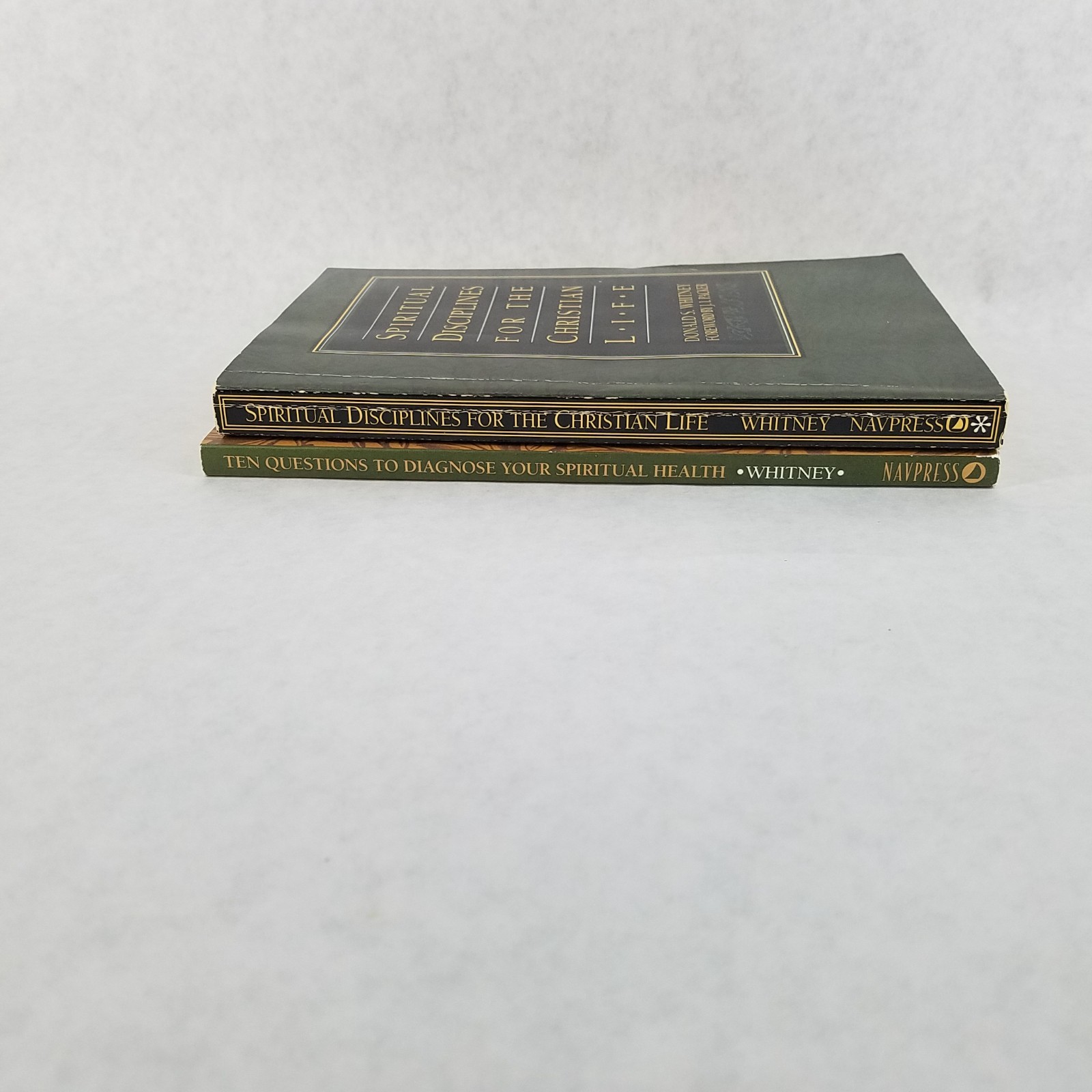 Donald S. Whitney Lot of 2 Softcovers – Spiritual Disciplines & Ten Questions