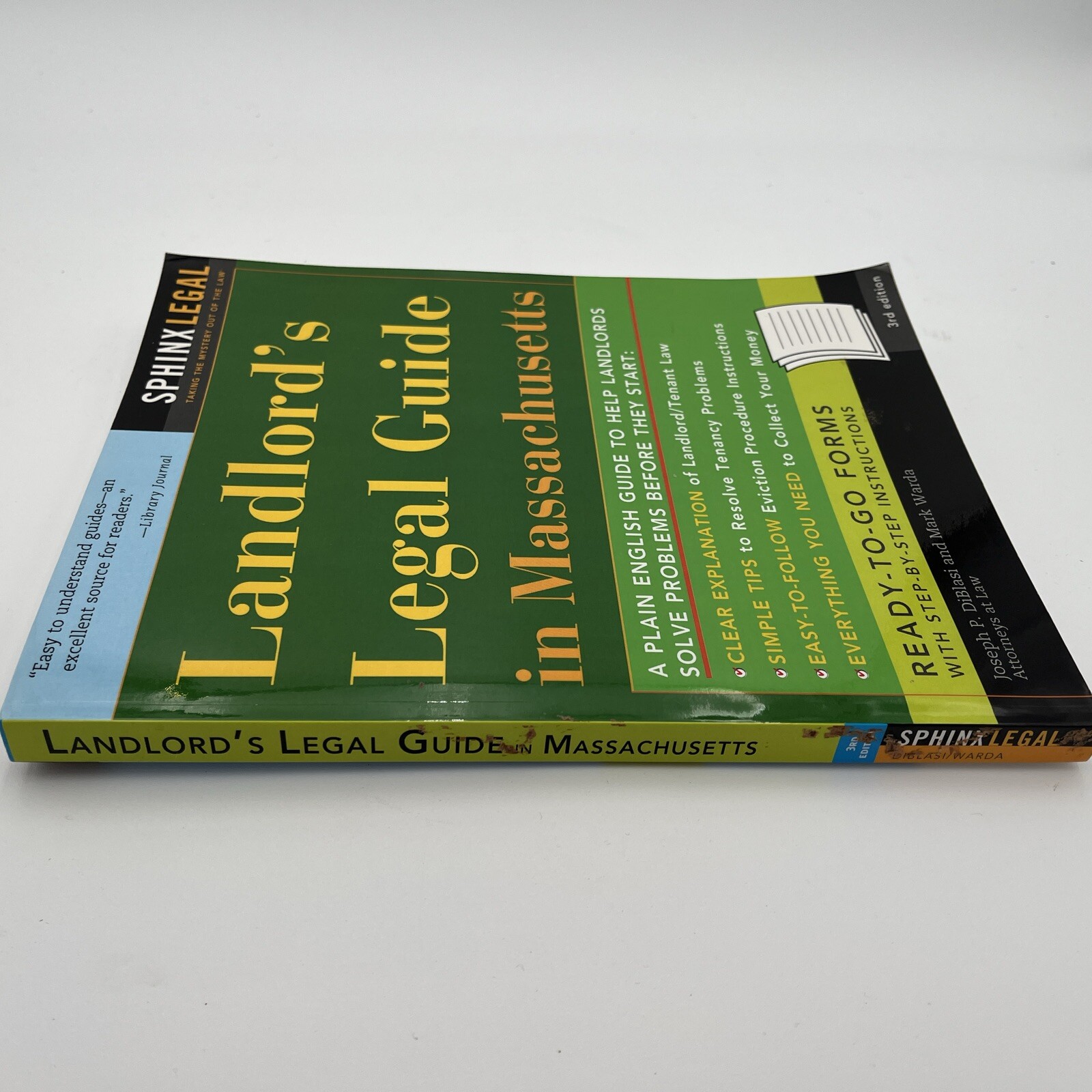 Landlord’s Legal Guide in Massachusetts – Paperback, by DiBlasi Joseph