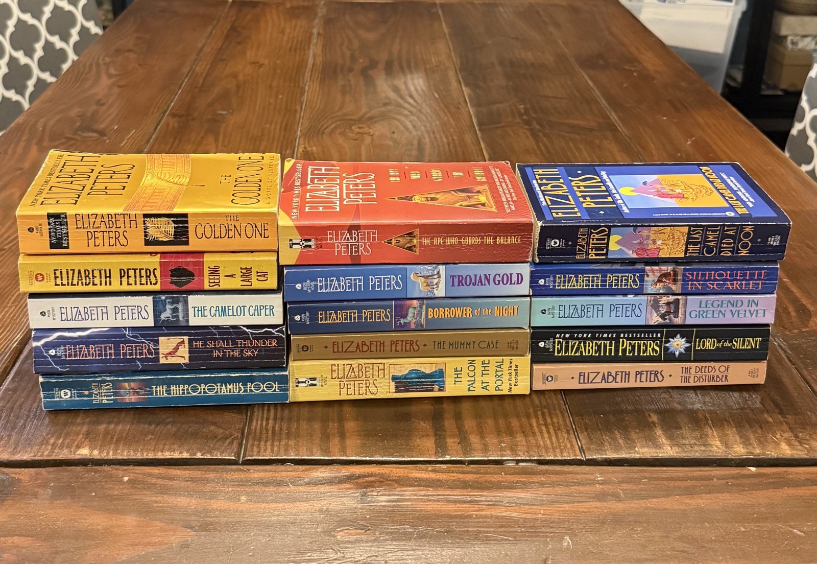 Elizabeth Peters Paperback PB Book Lot 15 Vicky Bliss Amelia Peabody