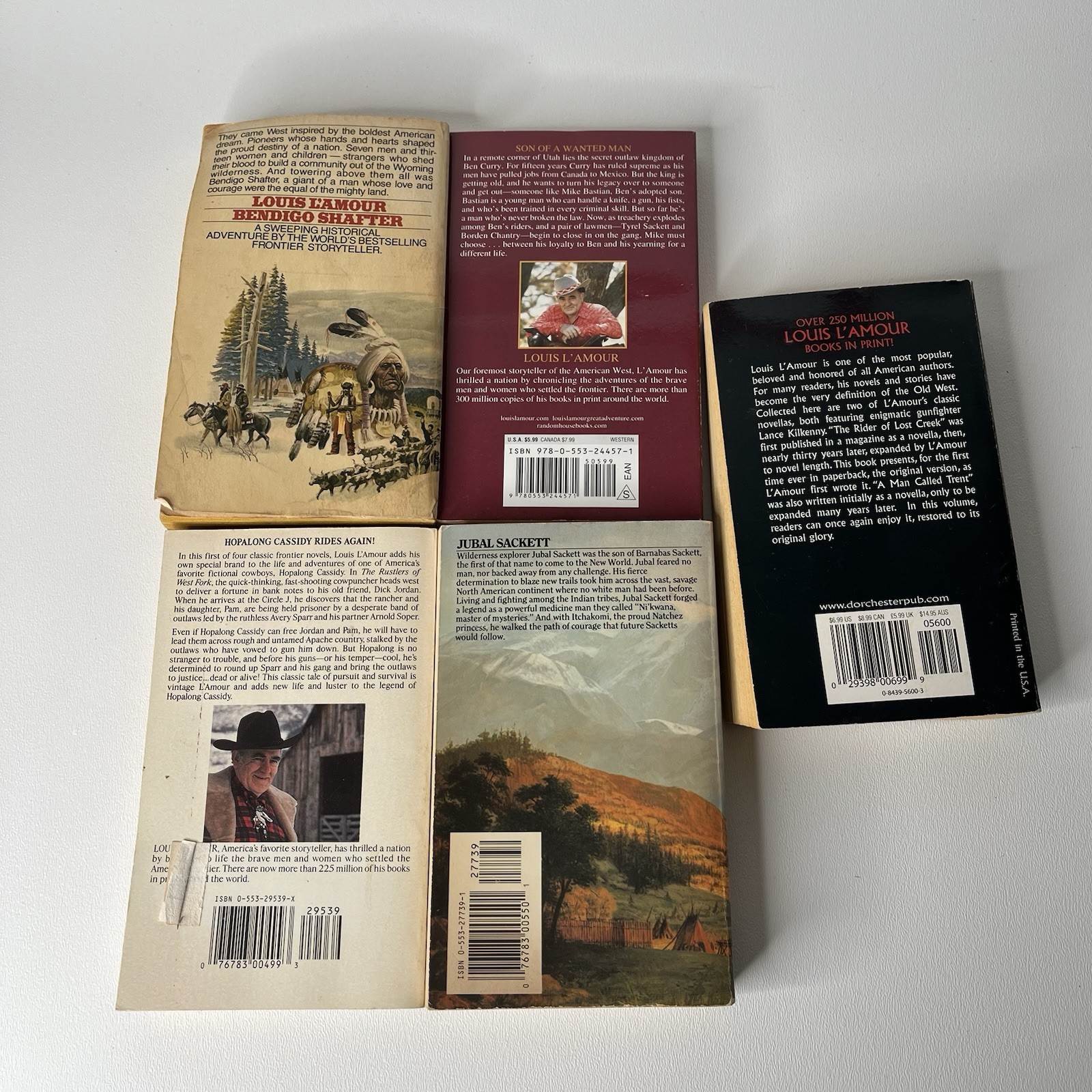 Lot of 5 Paperback Louis L’Amour Books Western Adventure American Frontier