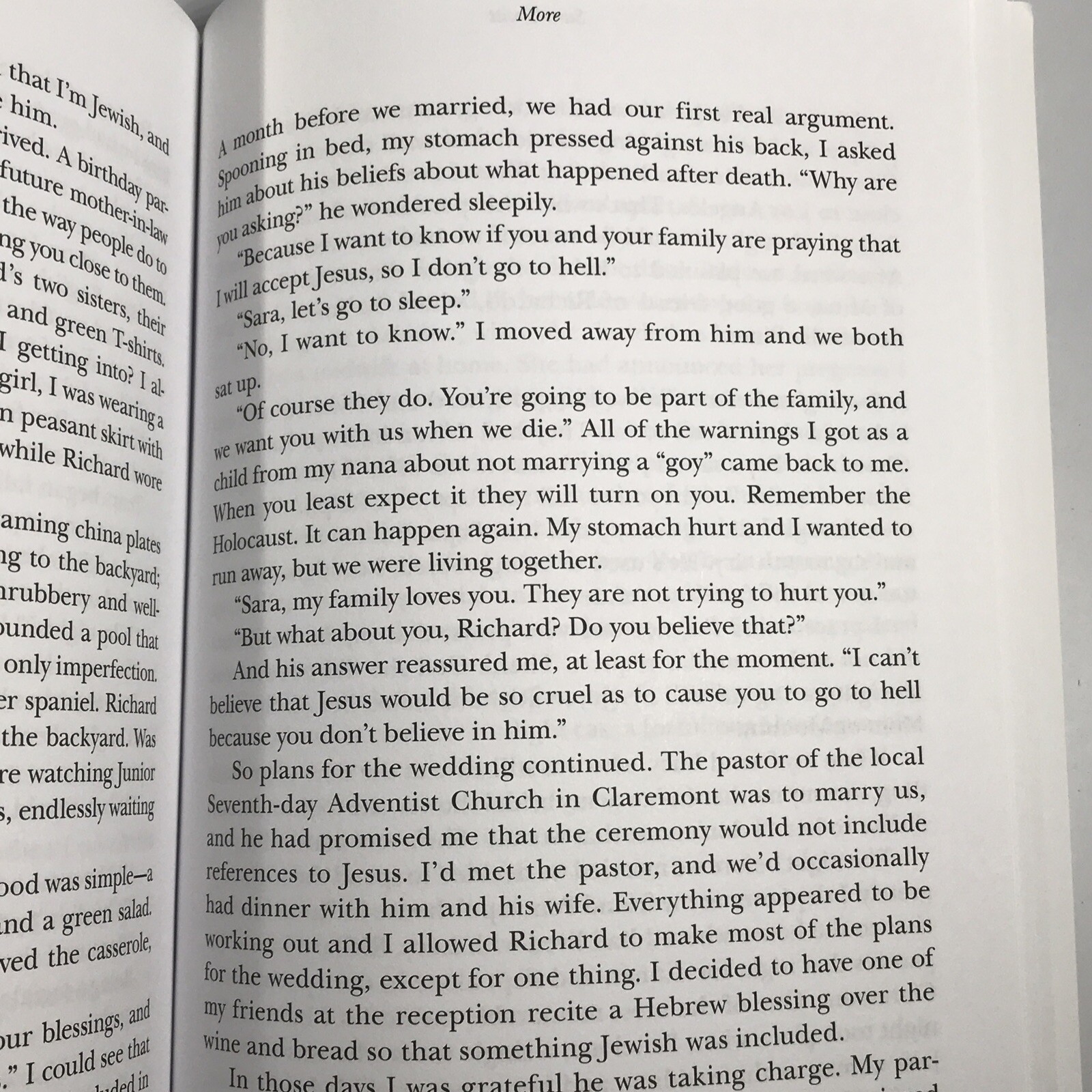 More a Memoir of Hungers By Sara Truitt Softcover Book Very Good