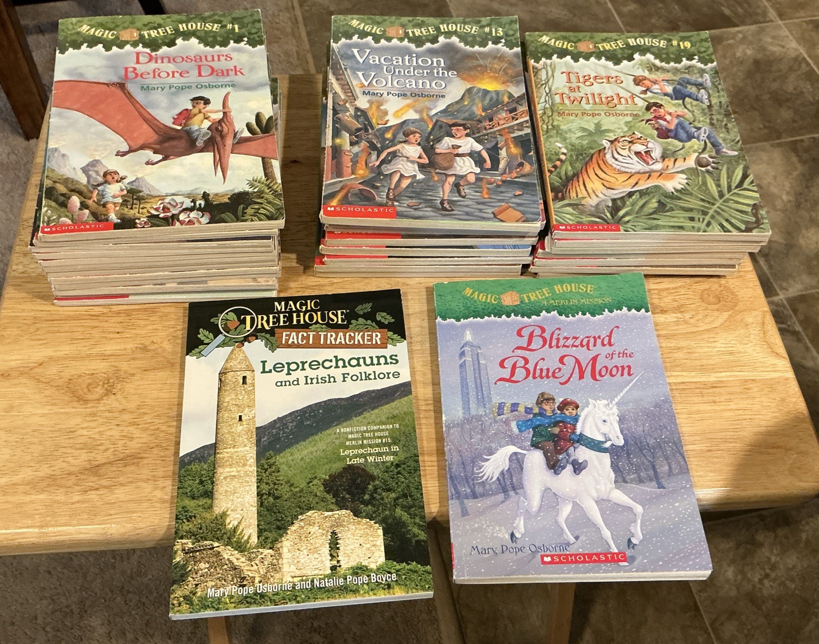 Scholastic 1990s-00s Magic Tree House Paperback Books 1-24 + 5 Extra EUC