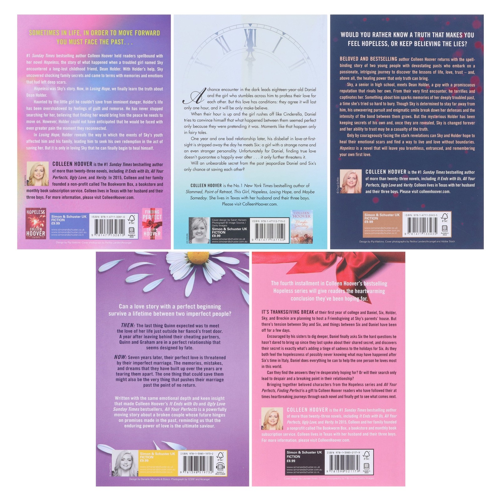 Hopeless Series By Colleen Hoover 5 Books Collection Set – Fiction – Paperback