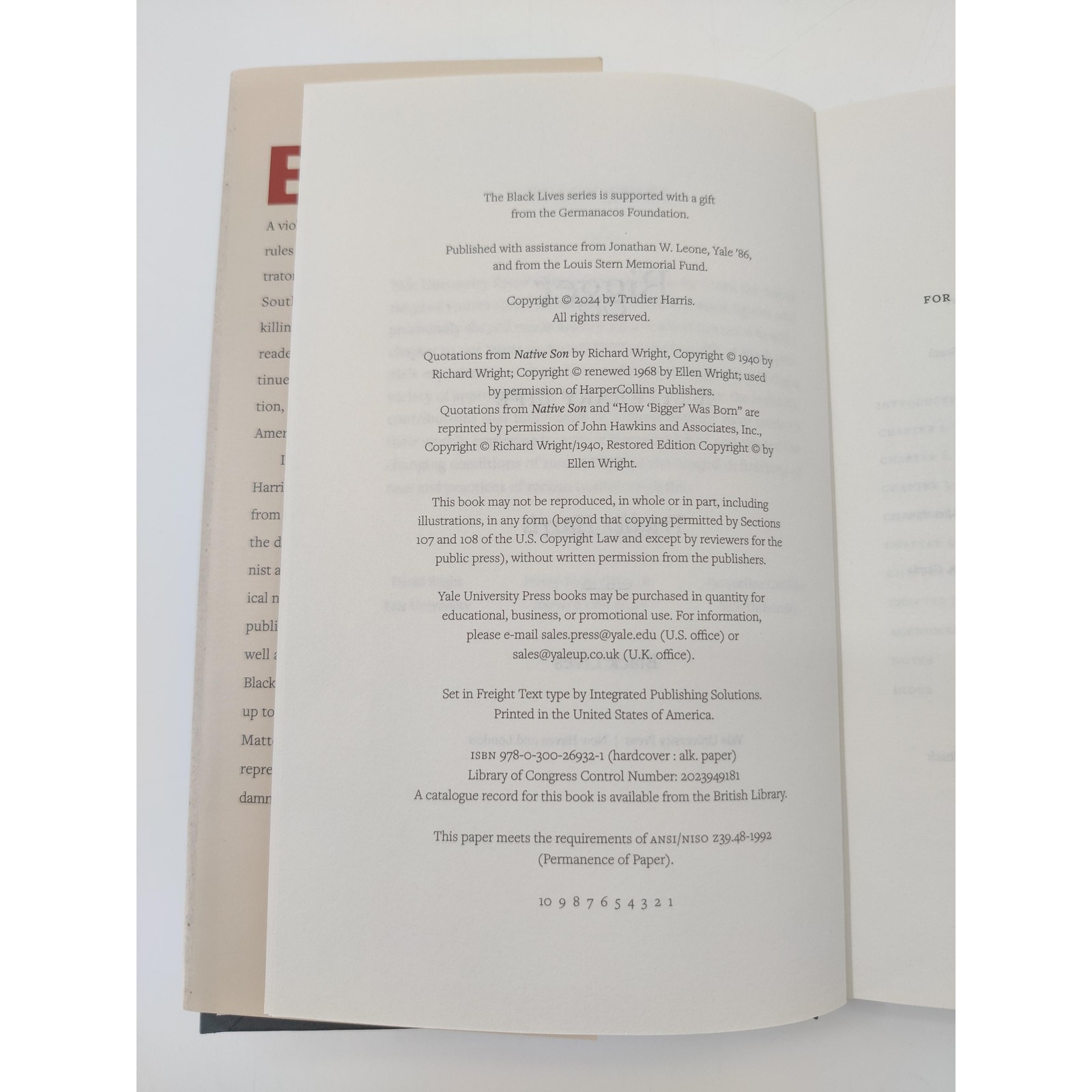 Yale University Press Hardcover Bigger A Literary Life African American Studies