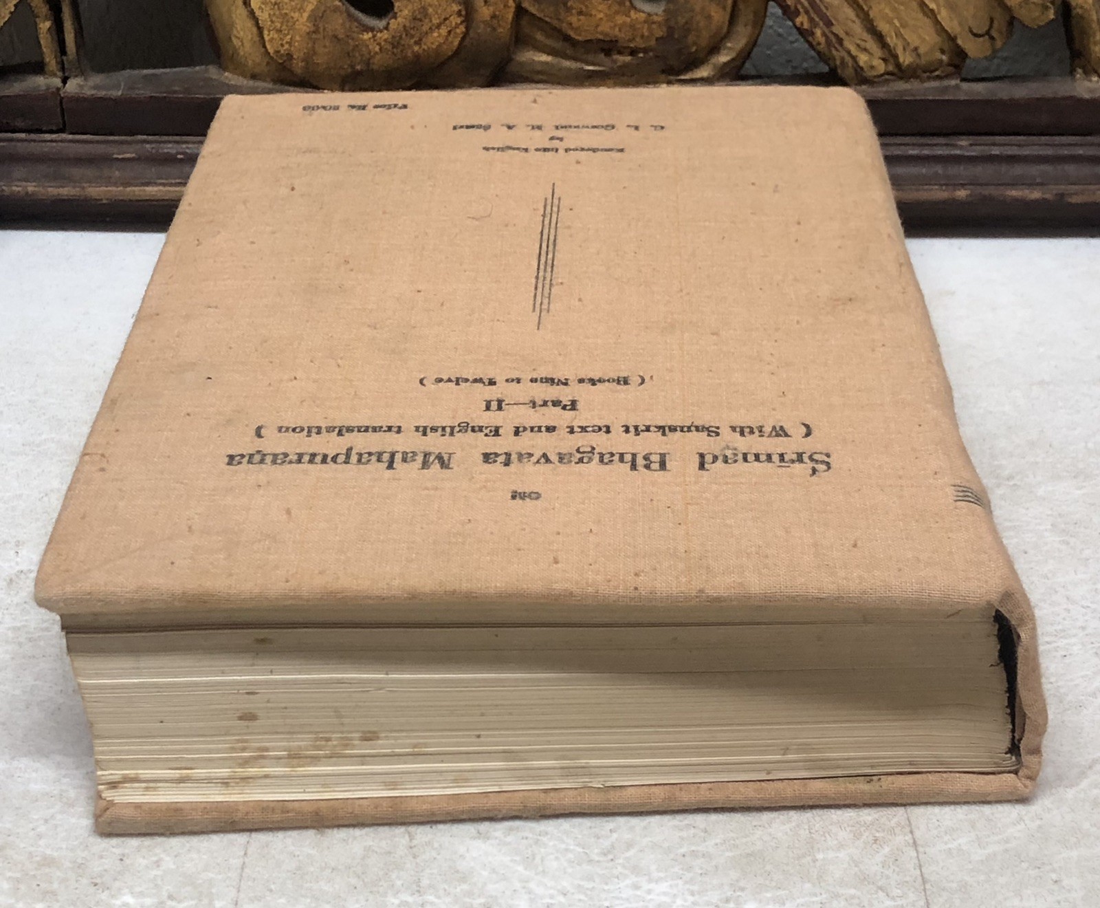 SRIMAD BHAGAVATA MAHAPURANA (PART I & 2) SANSKRIT & ENGLISH 2nd ED 1982 HB