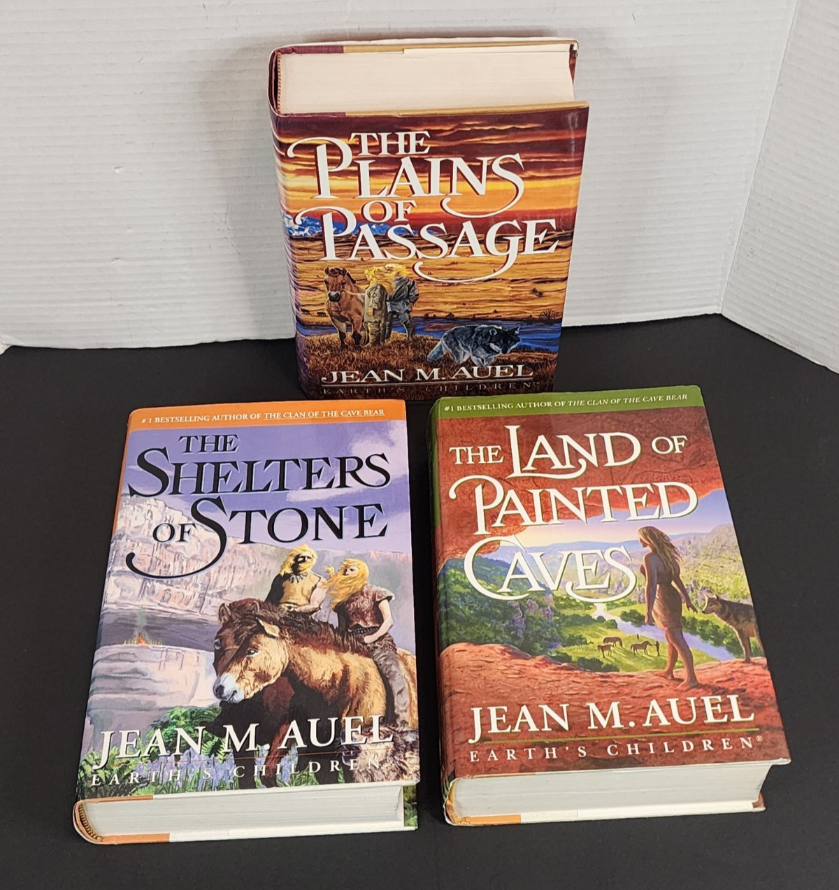 JEAN M. AUEL’S EARTH’S CHILDREN SERIES BOOKS 4, 5, & 6, ALL FIRST EDITIONS HC/DJ