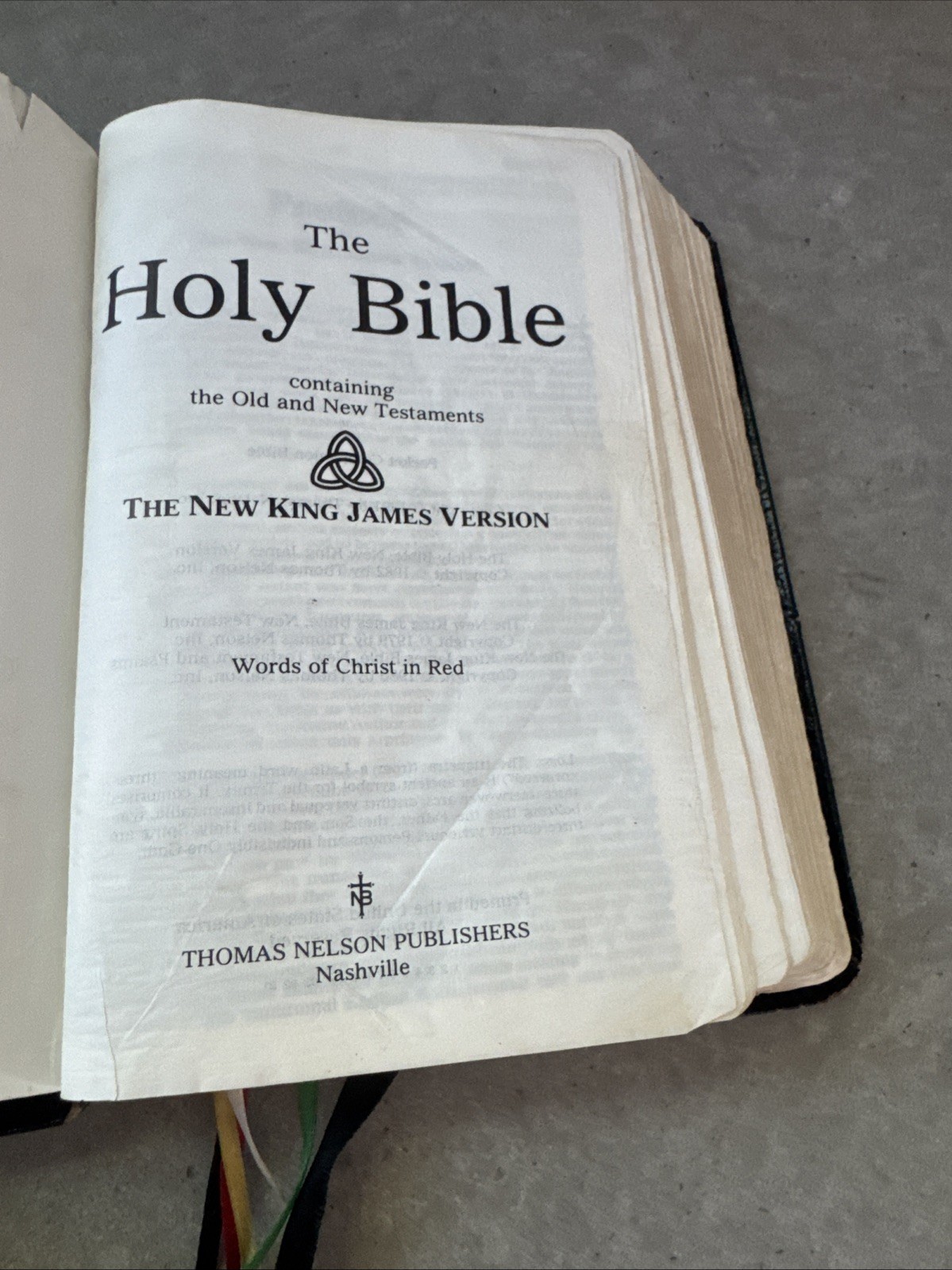 NKJV Pocket Companion Bible by Thomas Nelson #1496S Red Letters Worn Leather