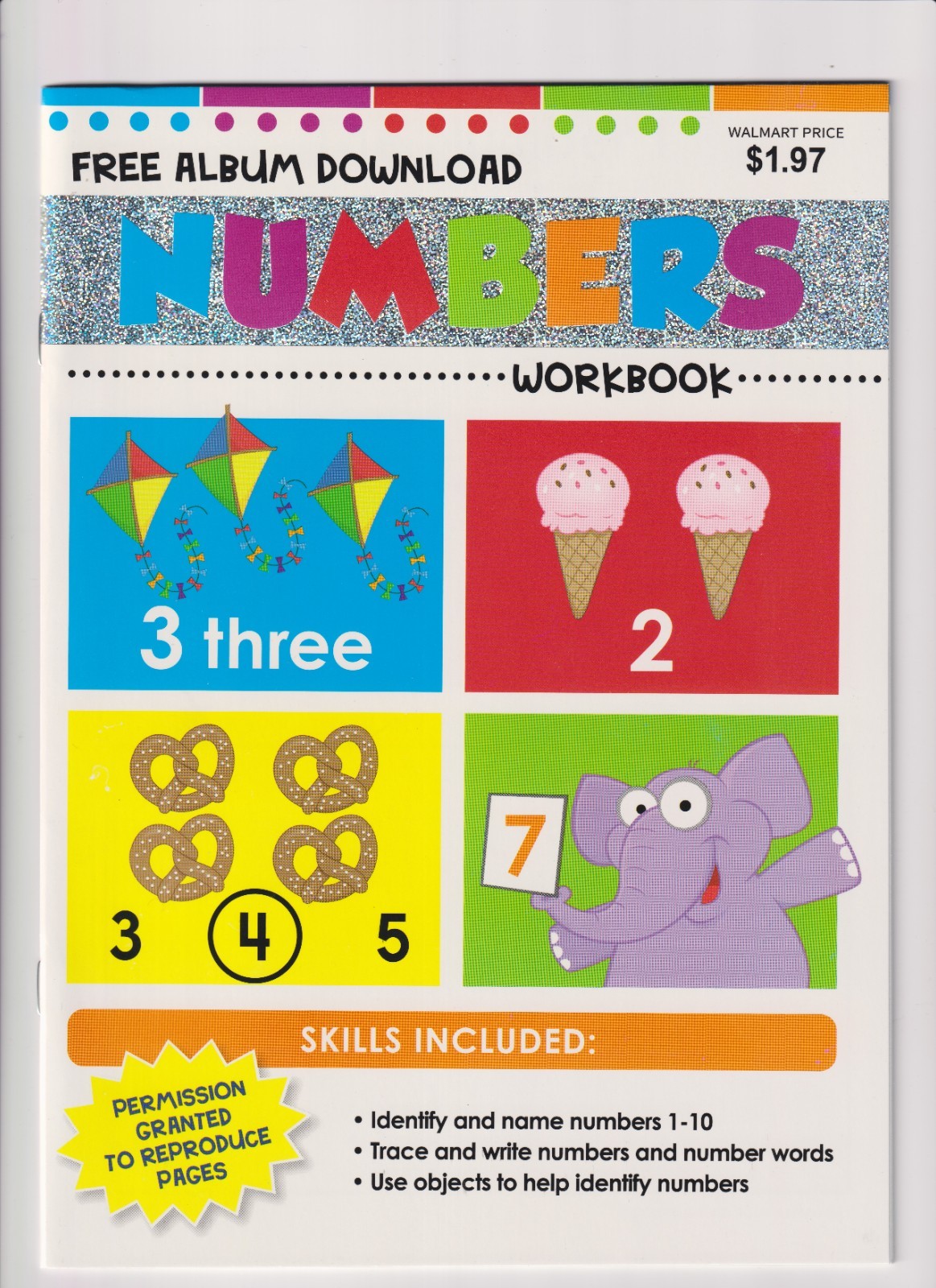 Set of 4 Educational Workbooks: Alphabet, Colors and Shapes, Numbers, Phonics Ag