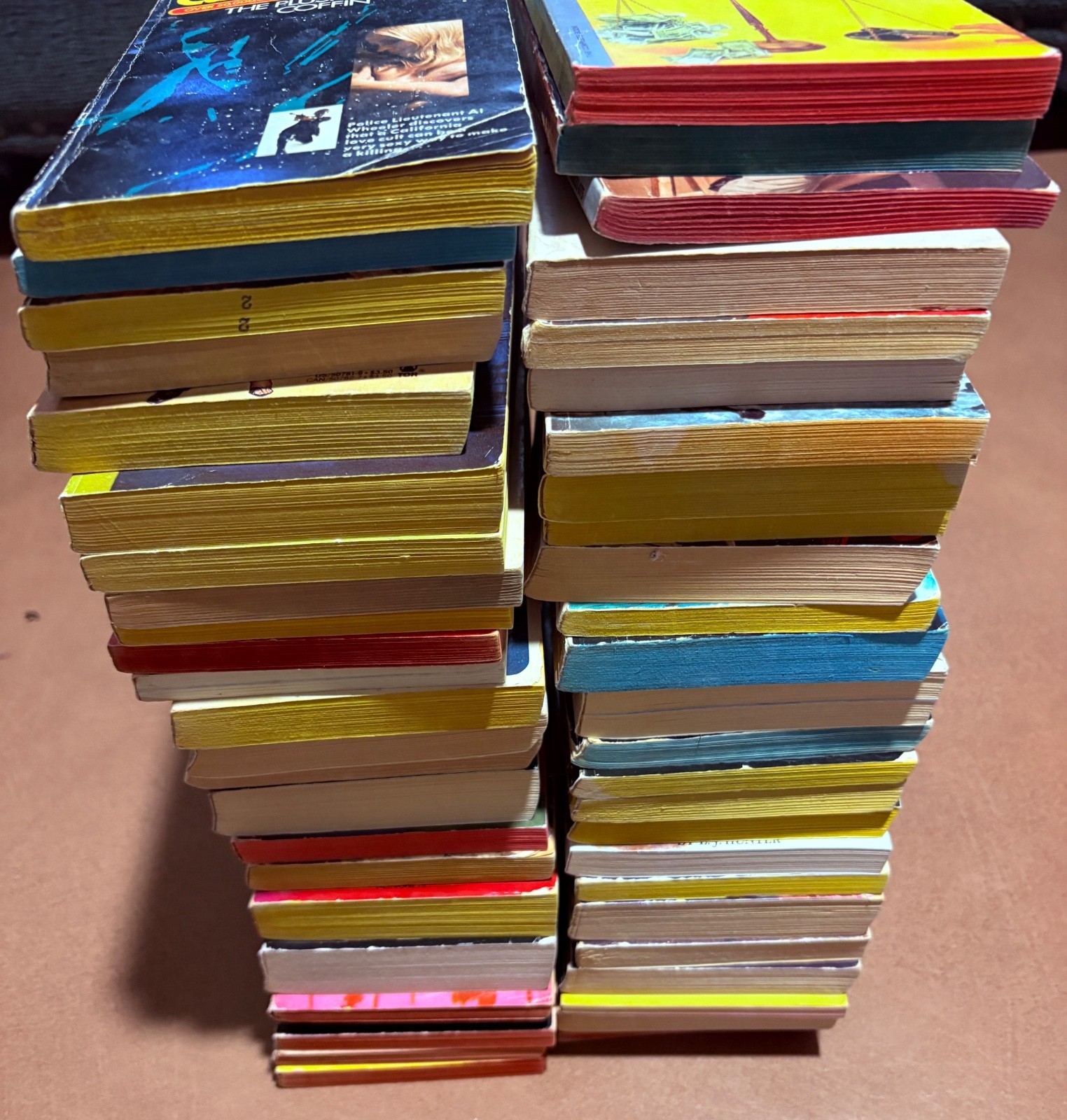 vintage paperback lot 55 Ross John D. MacDonald tie in pulp sleaze men Matheson