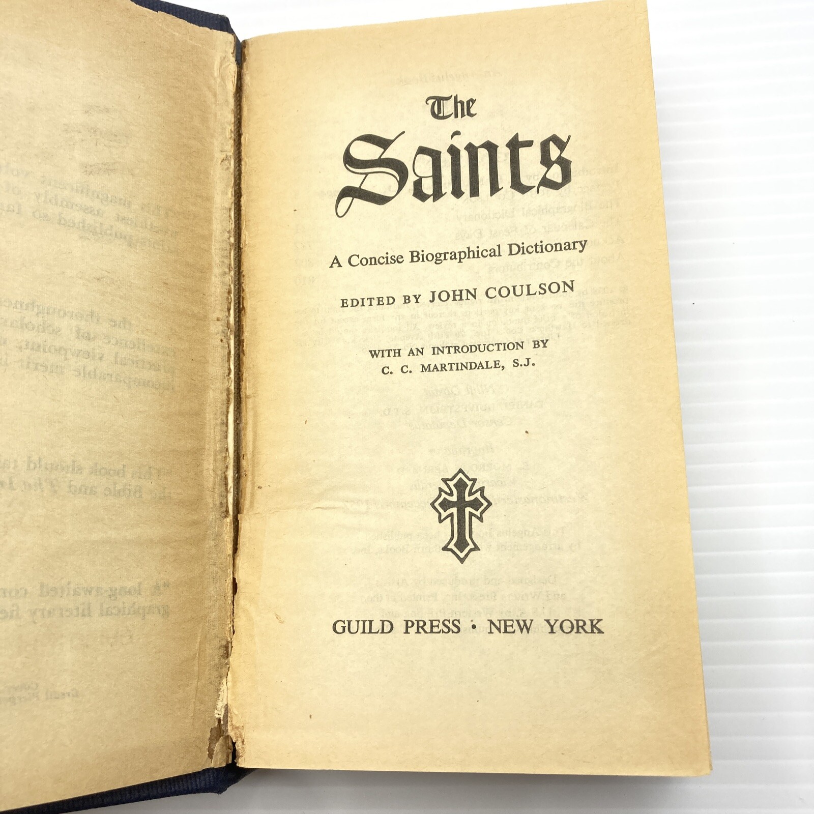 Catholicism The Saints Concise Biographical Dictionary 1958 Angelus Books