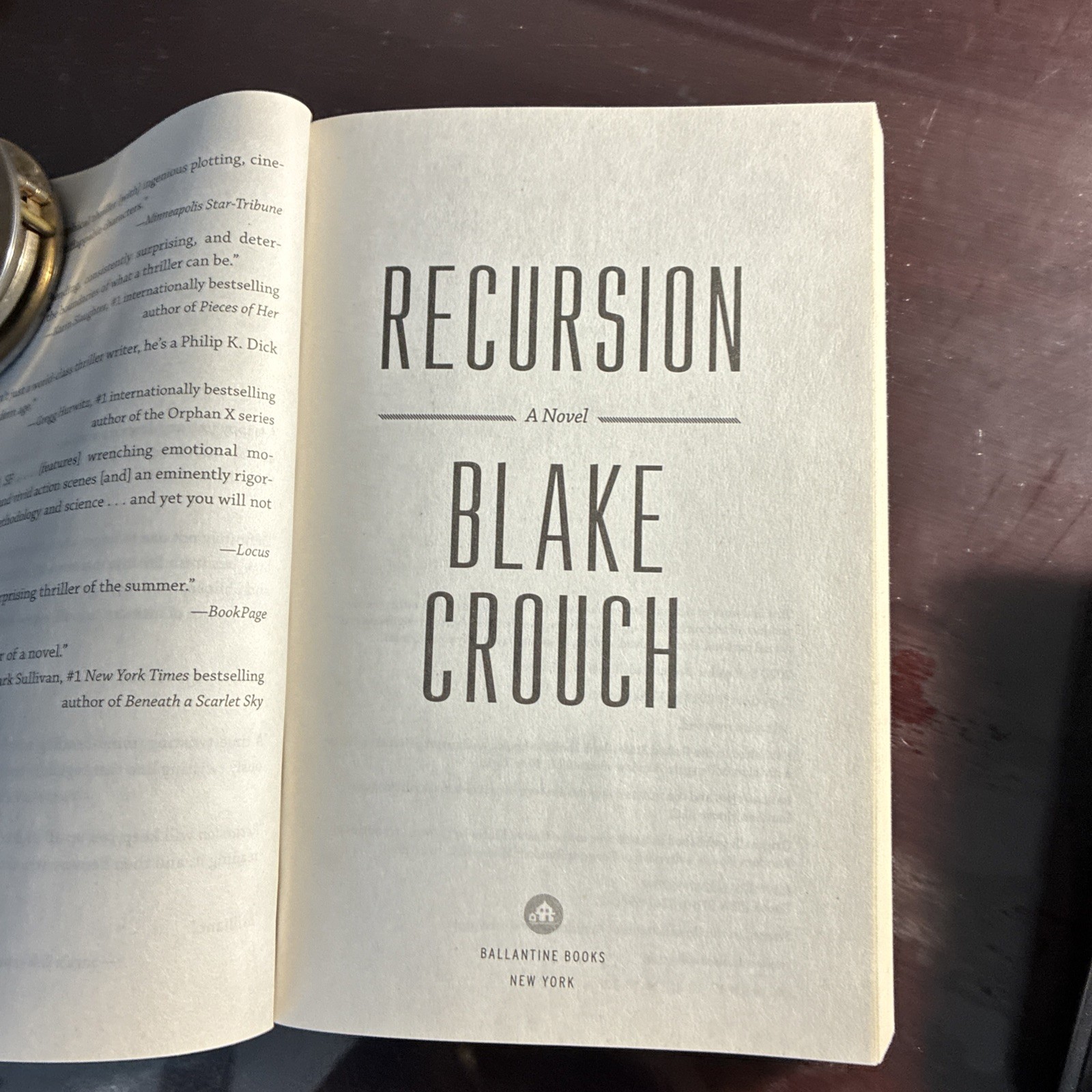 Recursion by Blake Crouch, NEW TRADE PAPERBACK, FREE SHIP