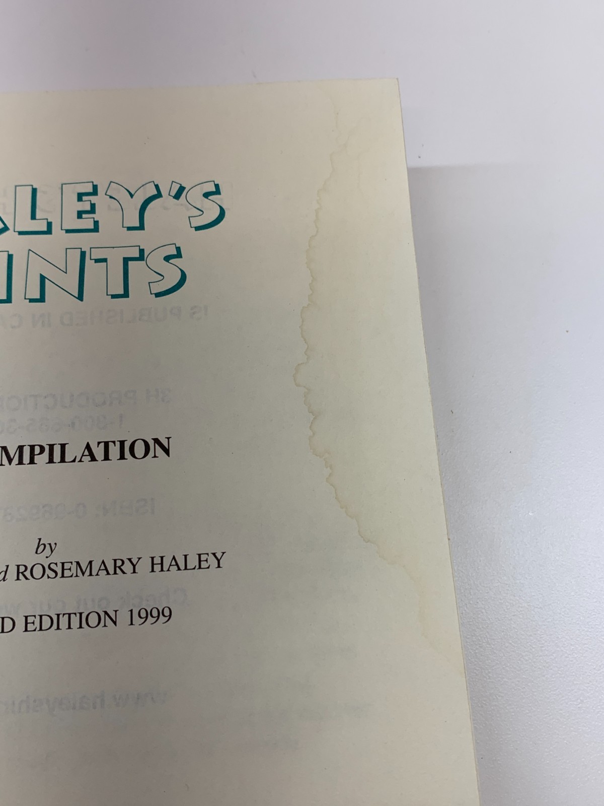 Haley’s Hints A Compilation by Graham and Rosemary Haley Revised Edition 1999 PB