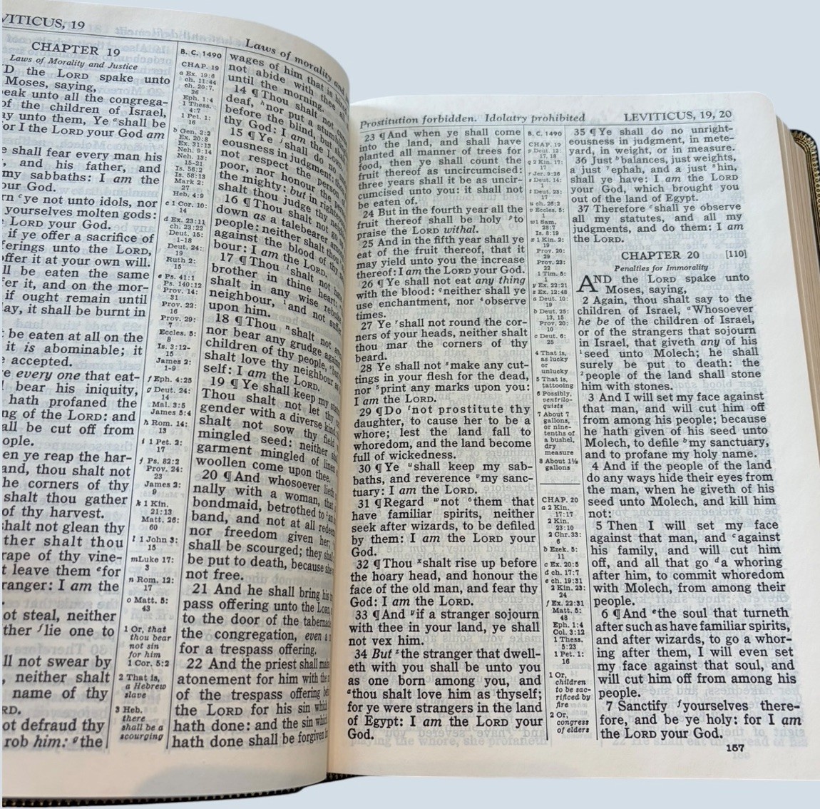 KJV Voice Of Prophecy Bible Brown Cowhide Leather HMS Richard Helps NEW IN BOX