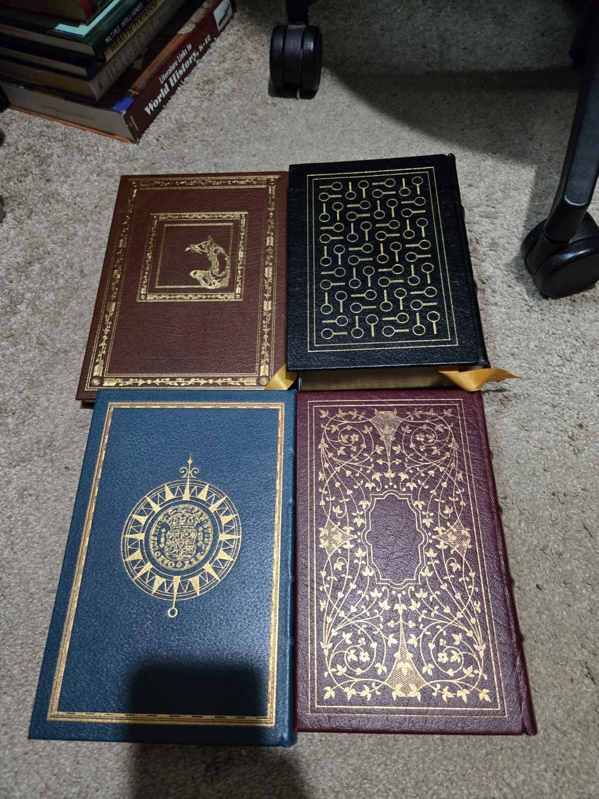 The Easton Press Lot of 4 Books – Jane Eyre Aesop’s Fables Treasure Island